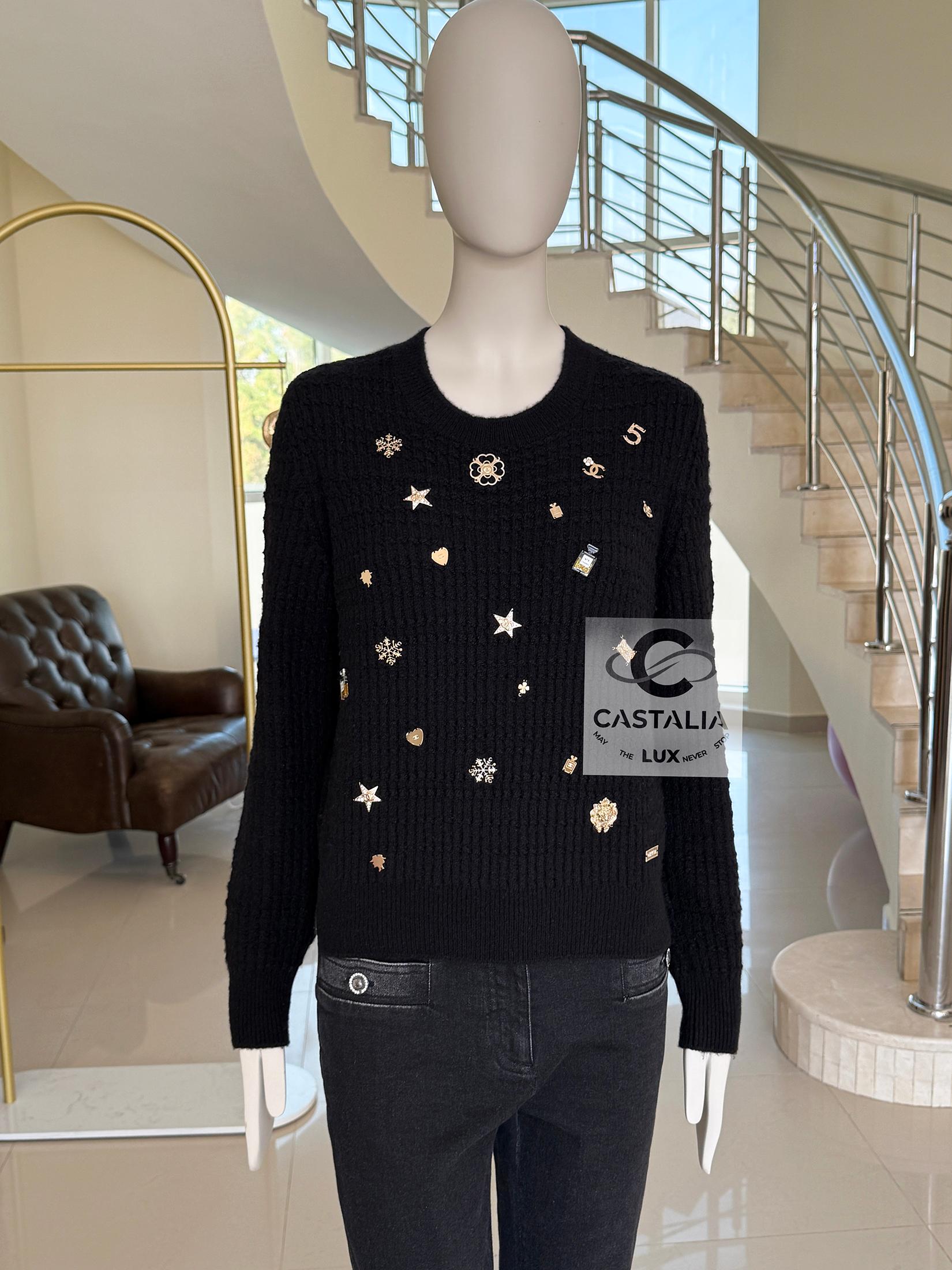 Chanel New Margot Robbie Style Lucky Charms Jumper 38 FR 12