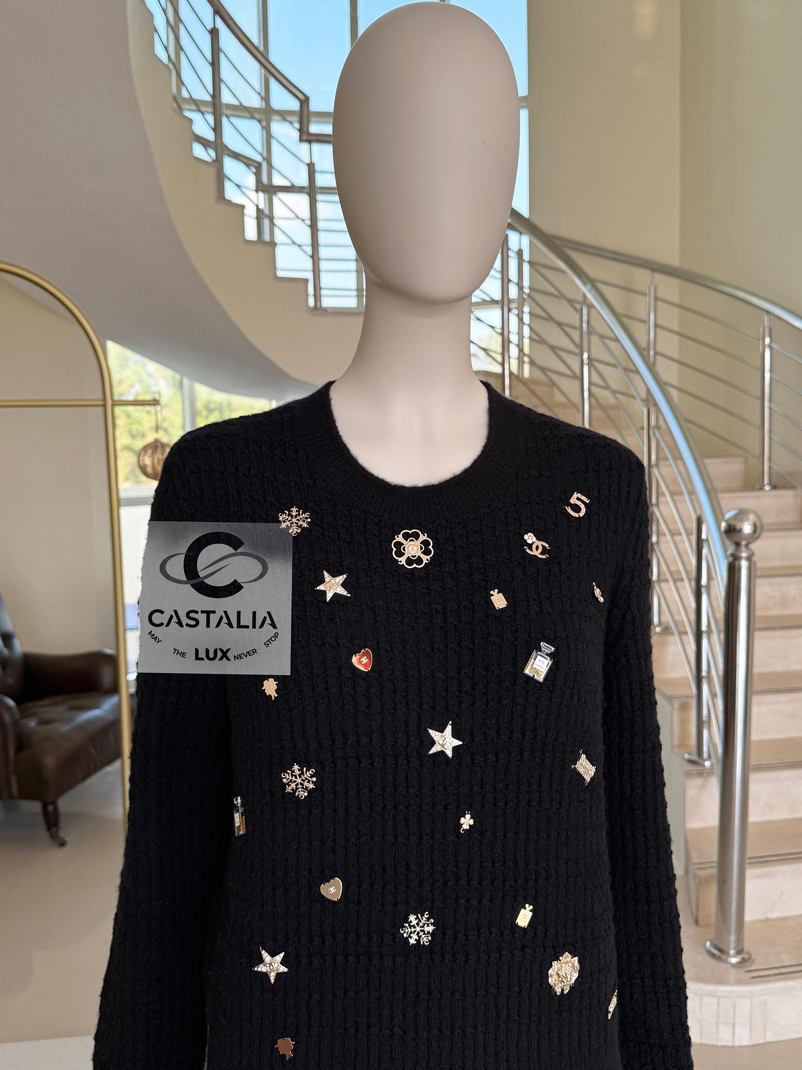 Chanel New Margot Robbie Style Lucky Charms Jumper 38 FR 1