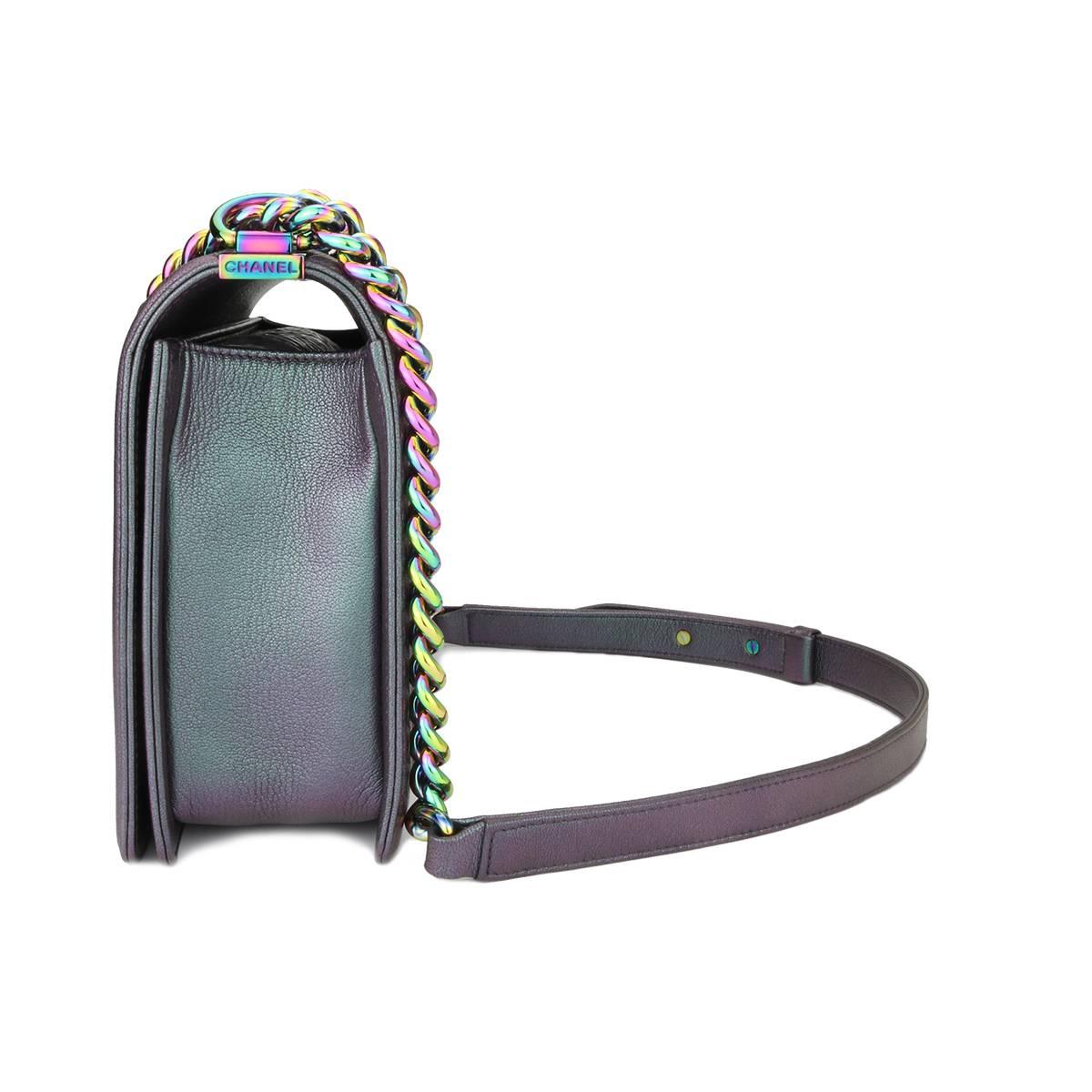 chanel boy iridescent