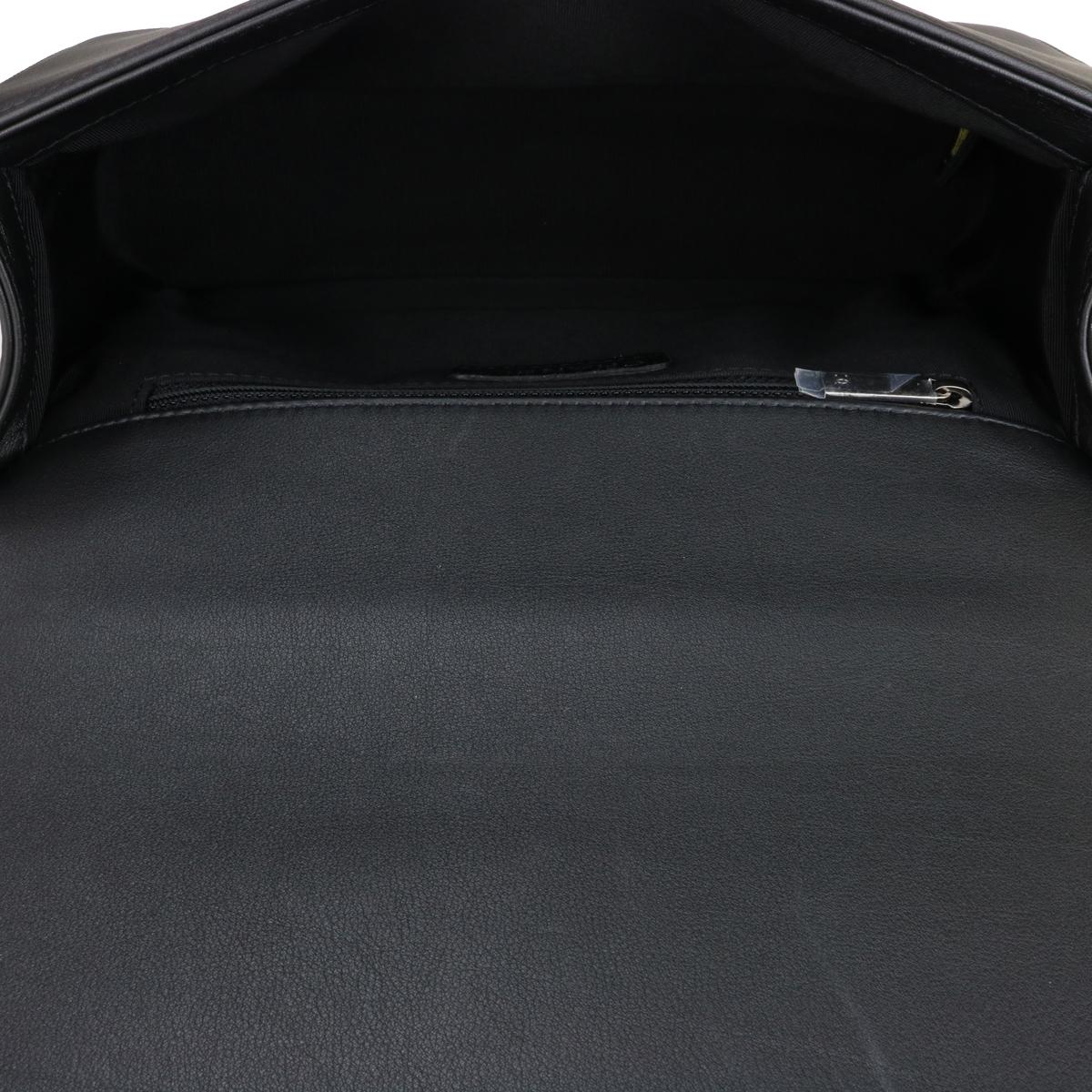 CHANEL New Medium Cordoba Boy Bag Charcoal Black Calfskin Ruthenium Hardware 14A 10