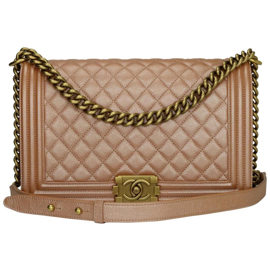 chanel rose gold bag