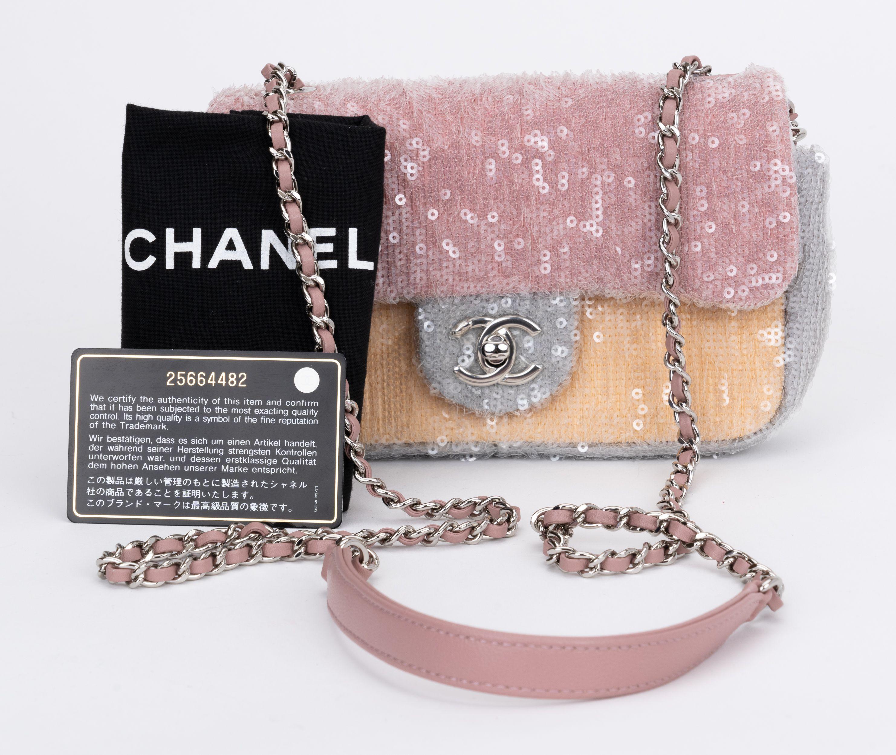 Chanel New Mini Sequins Cross Body Flap 6