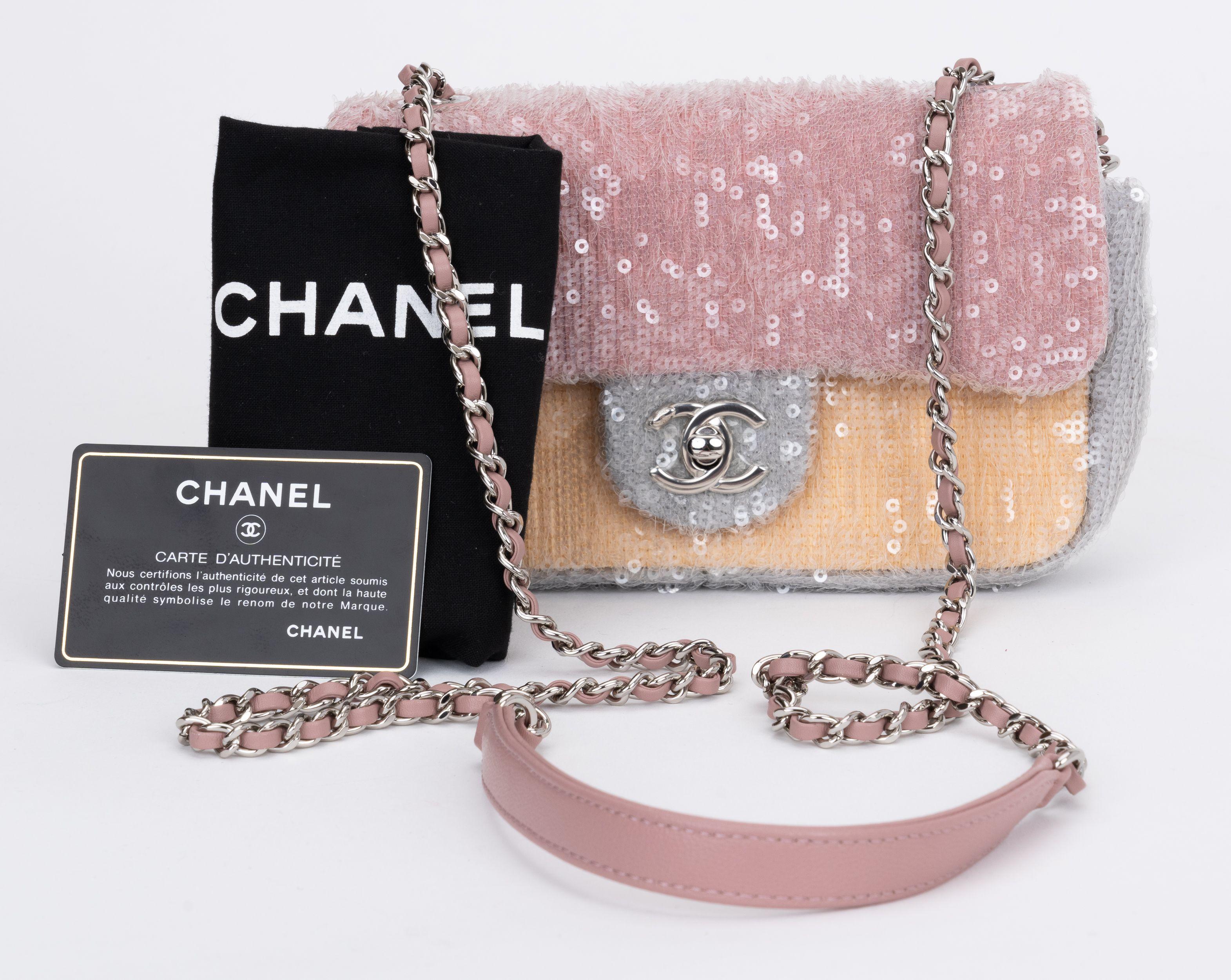 Chanel New Mini Sequins Cross Body Flap 5