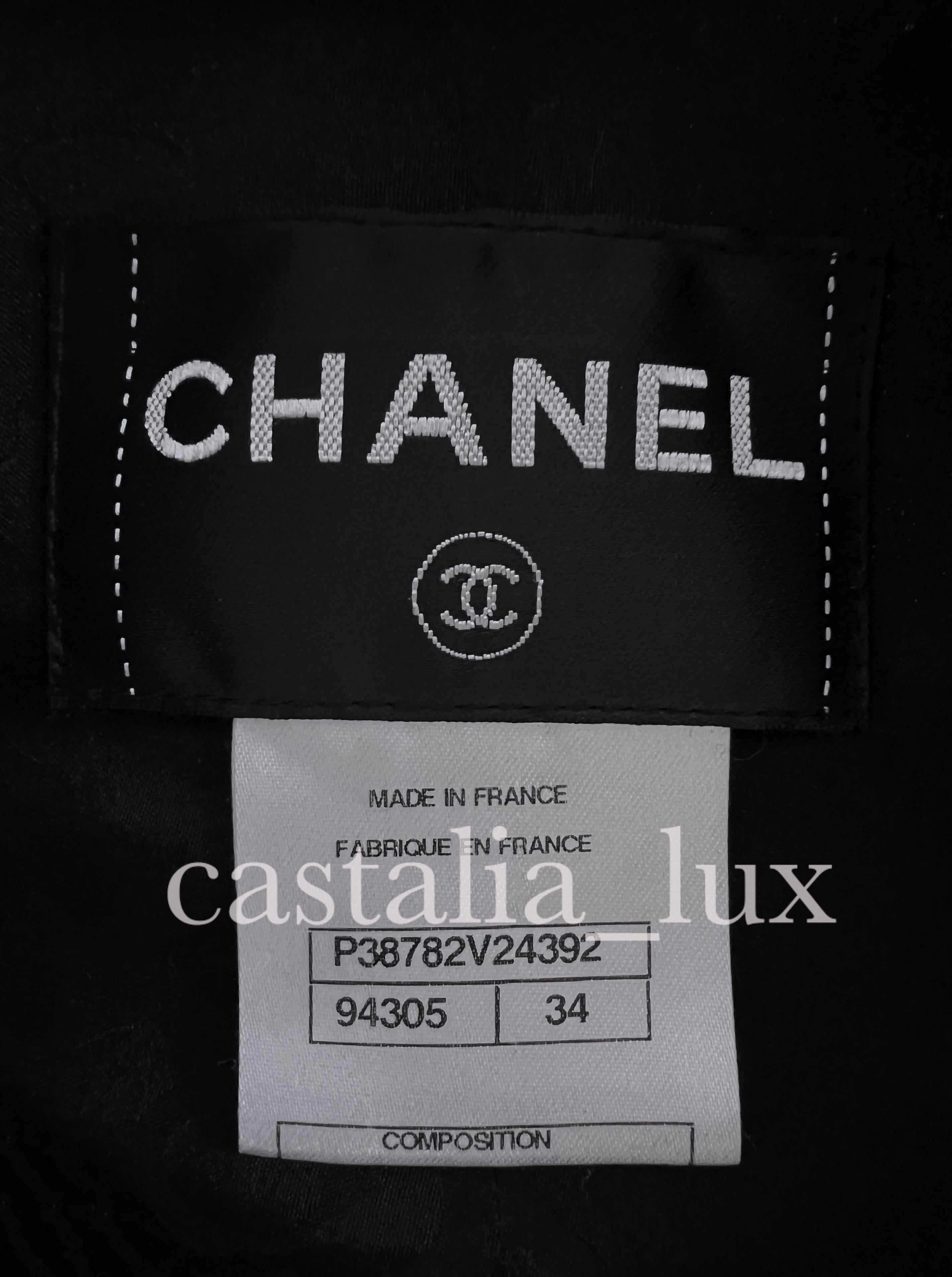 Chanel New Most  Iconic CC Coin Buttons Black Tweed Jacket 9