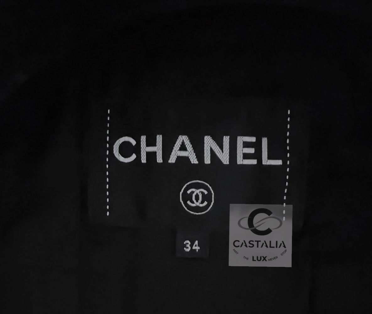 Chanel New Most Iconic Paris / ROME Black Tweed Jacket 14