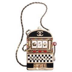 Chanel NEW Multi Color Red Resin Crystal &New Small Evening Shoulder Clutch Bag