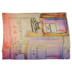 Chanel New No. 5 Perfume Print Scarf