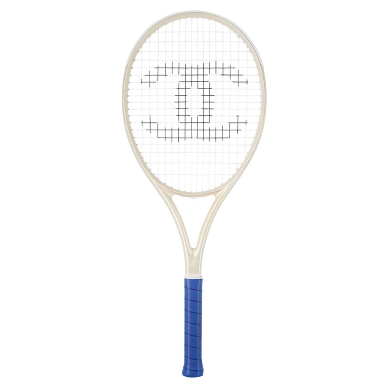Chanel NEW Off White Blue CC Logo Sports Game Novelty Tennis Racquet at  1stDibs