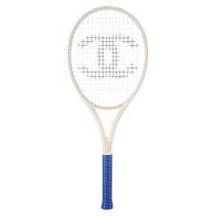 Chanel NEW Off White Blue CC Logo Sports Game Novelty Tennis Racquet