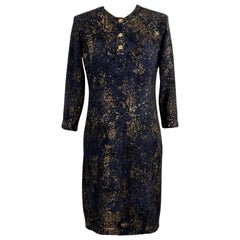 Chanel New Paris / Byzance CC Buttons Patinated Dress 40 FR Chanel New Paris / Byzance CC Buttons Patinated Dress 40 FR