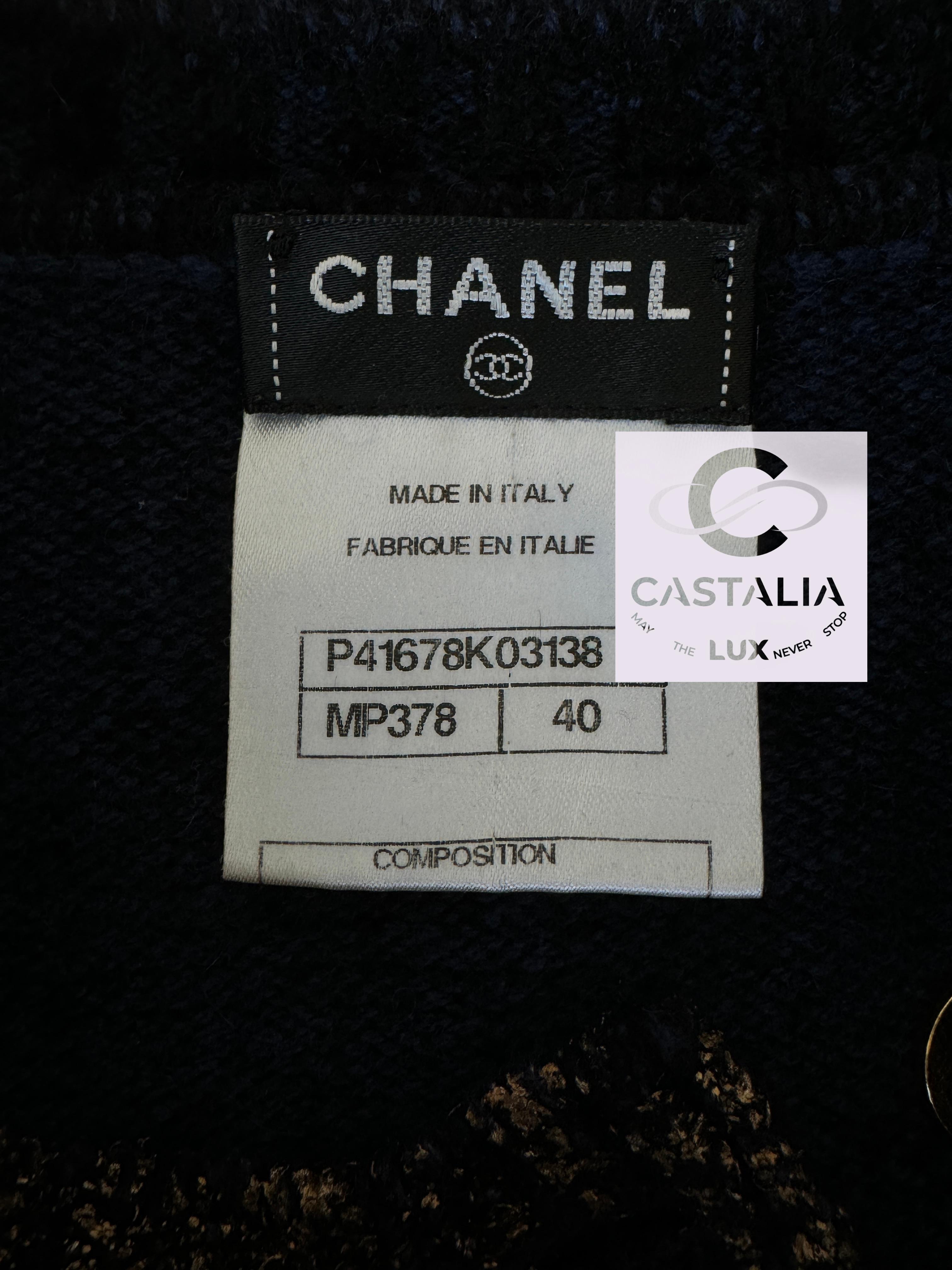 Chanel New Paris / Byzance CC Buttons Patinated Dress 7