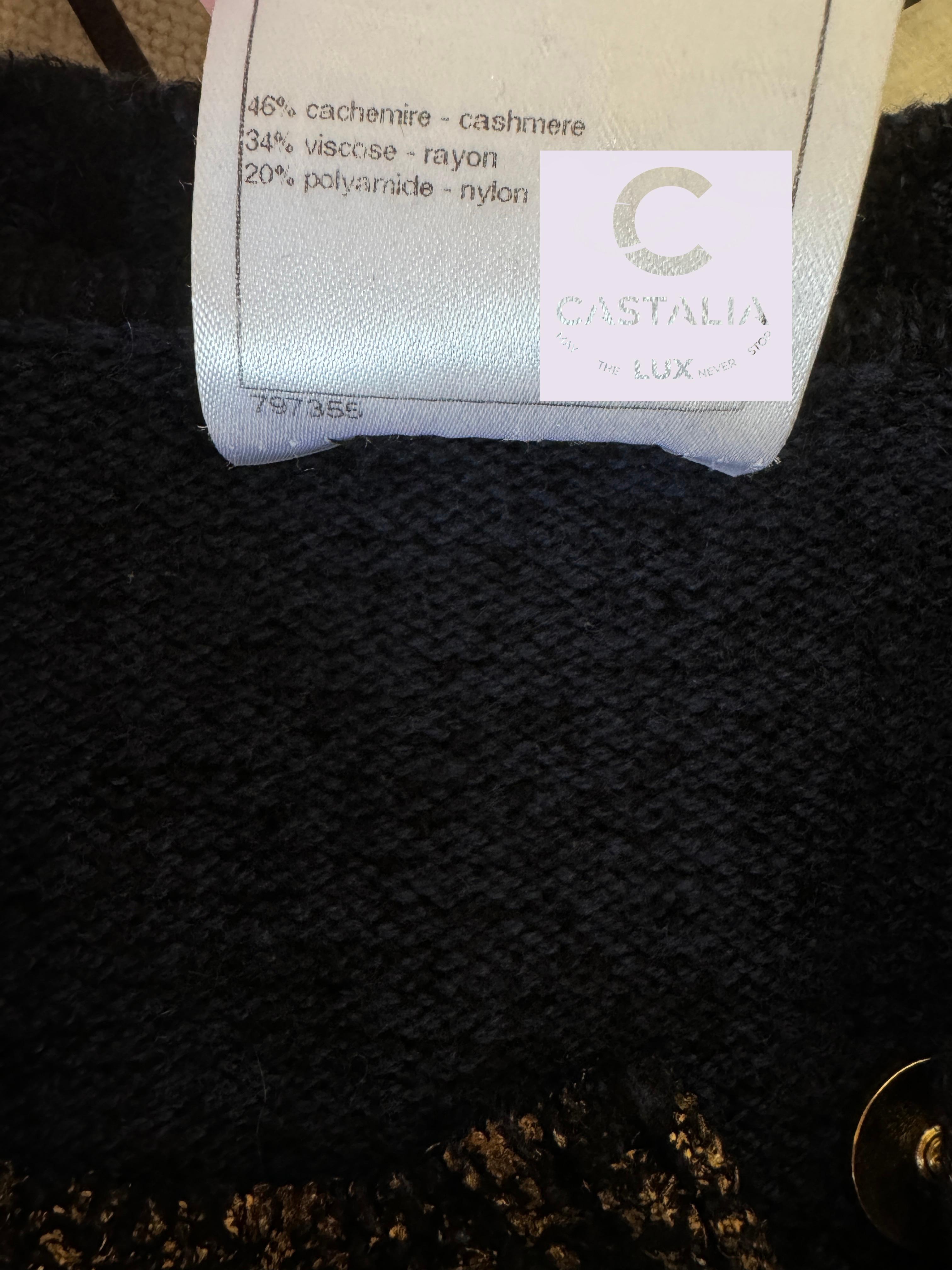 Chanel New Paris / Byzance CC Buttons Patinated Dress 8