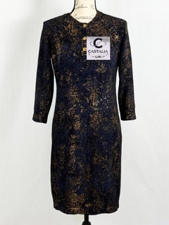Chanel New Paris / Byzance CC Buttons Patinated Dress
