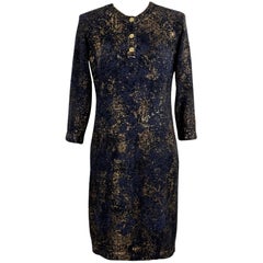 Chanel New Paris / Byzance CC Buttons Patinated Dress