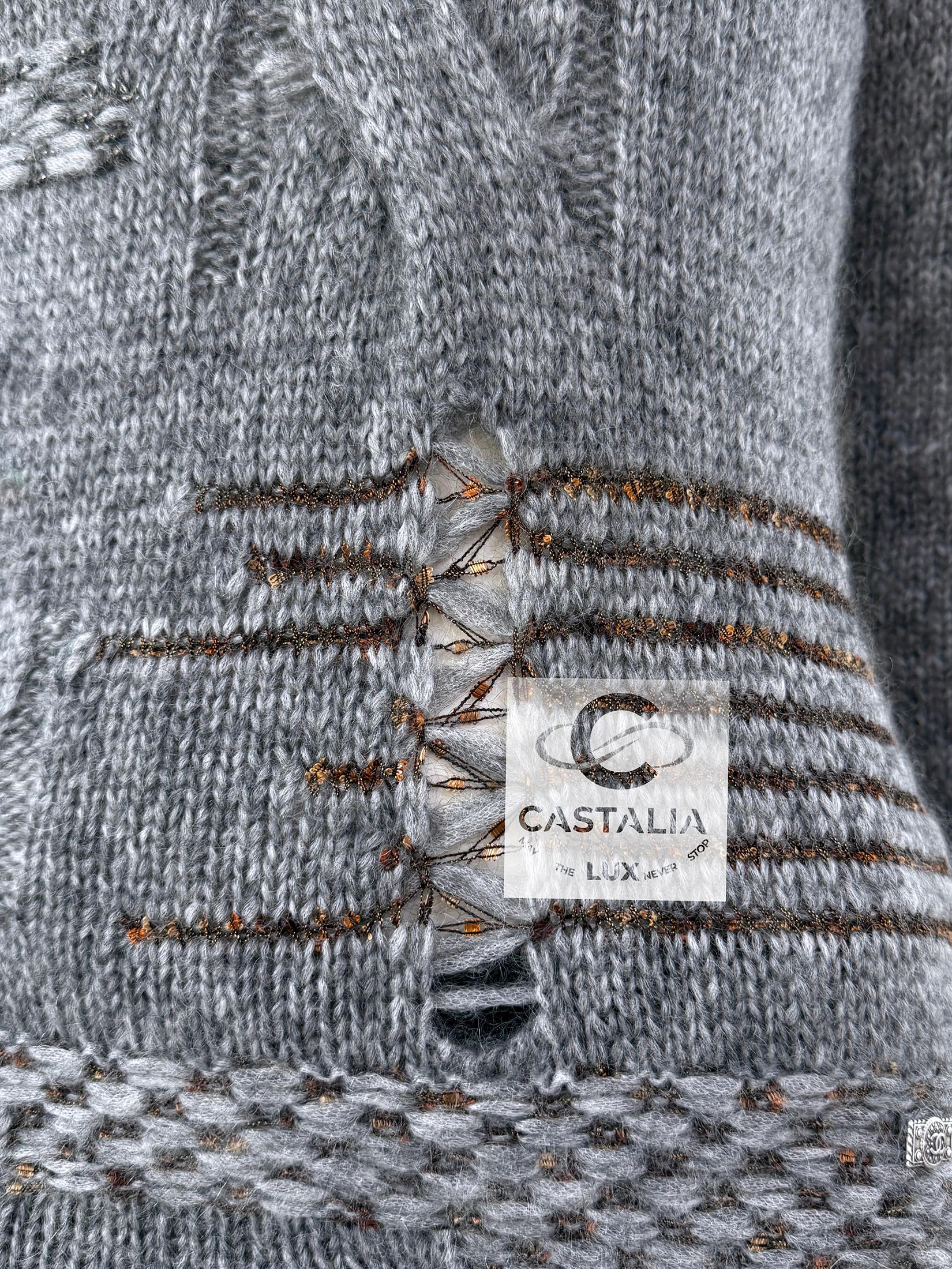 Chanel New Paris / Byzance Exquisite Jumper 36 FR For Sale 7