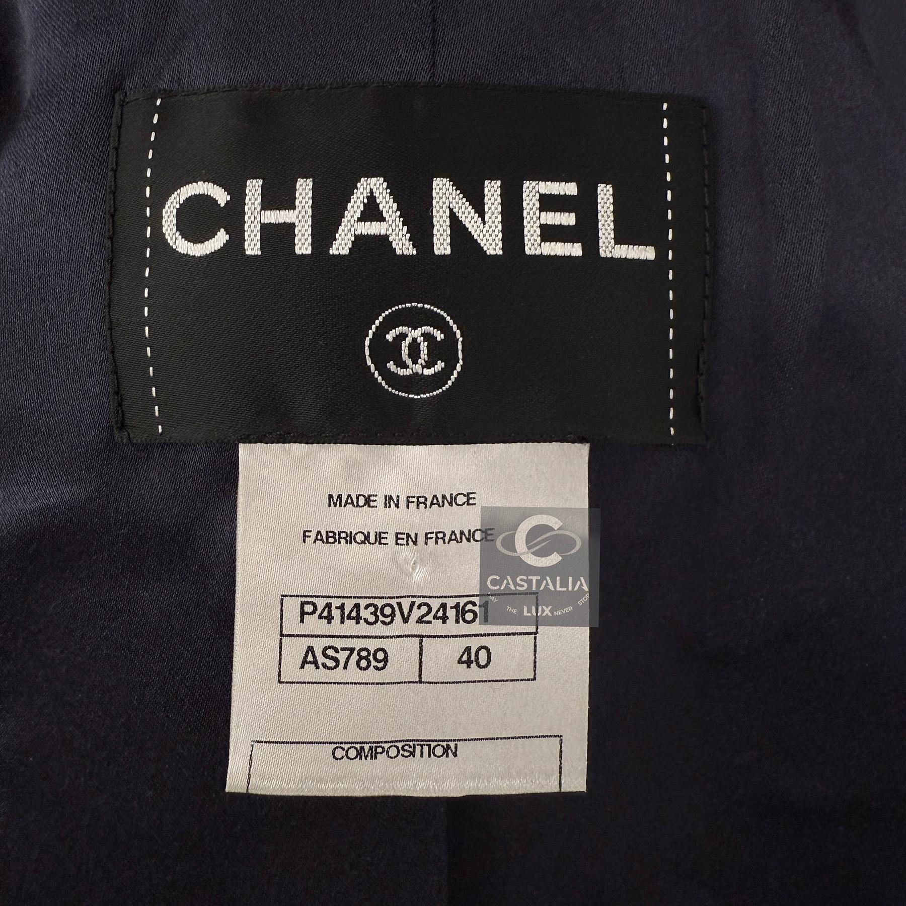 Chanel New Paris / Byzance Chaqueta Gripoix Buttons 40 FR en venta 11