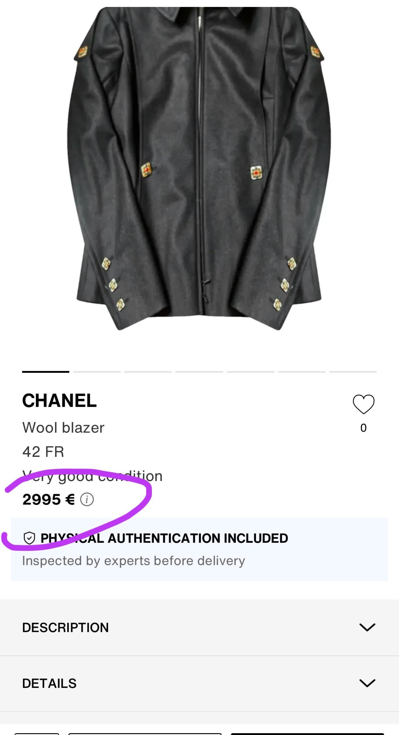 Chanel New Paris / Byzance Chaqueta Gripoix Buttons 40 FR Negro en venta