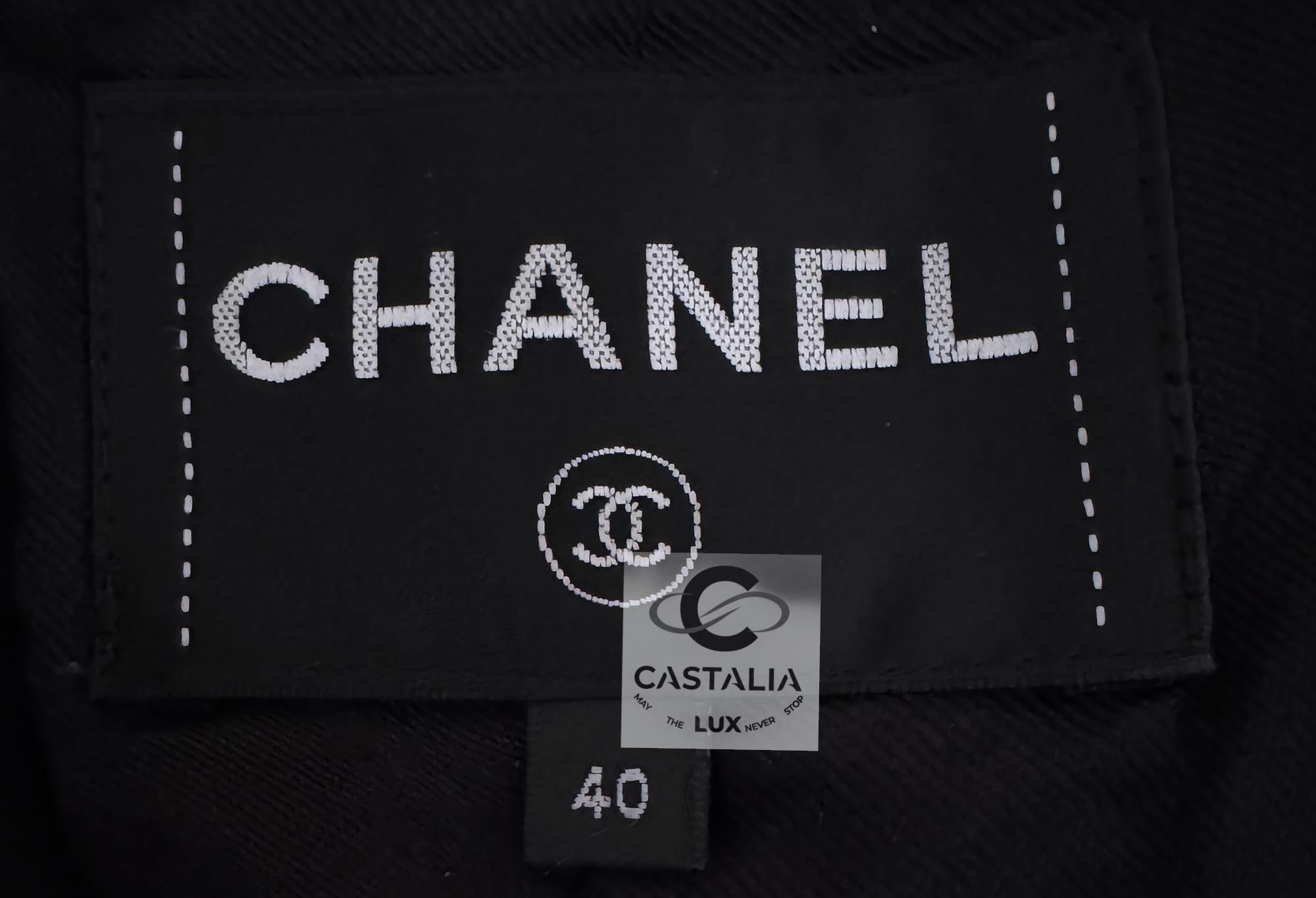Chanel New Paris / Cosmopolite Ribbon Tweed Jacket 40 FR For Sale 12