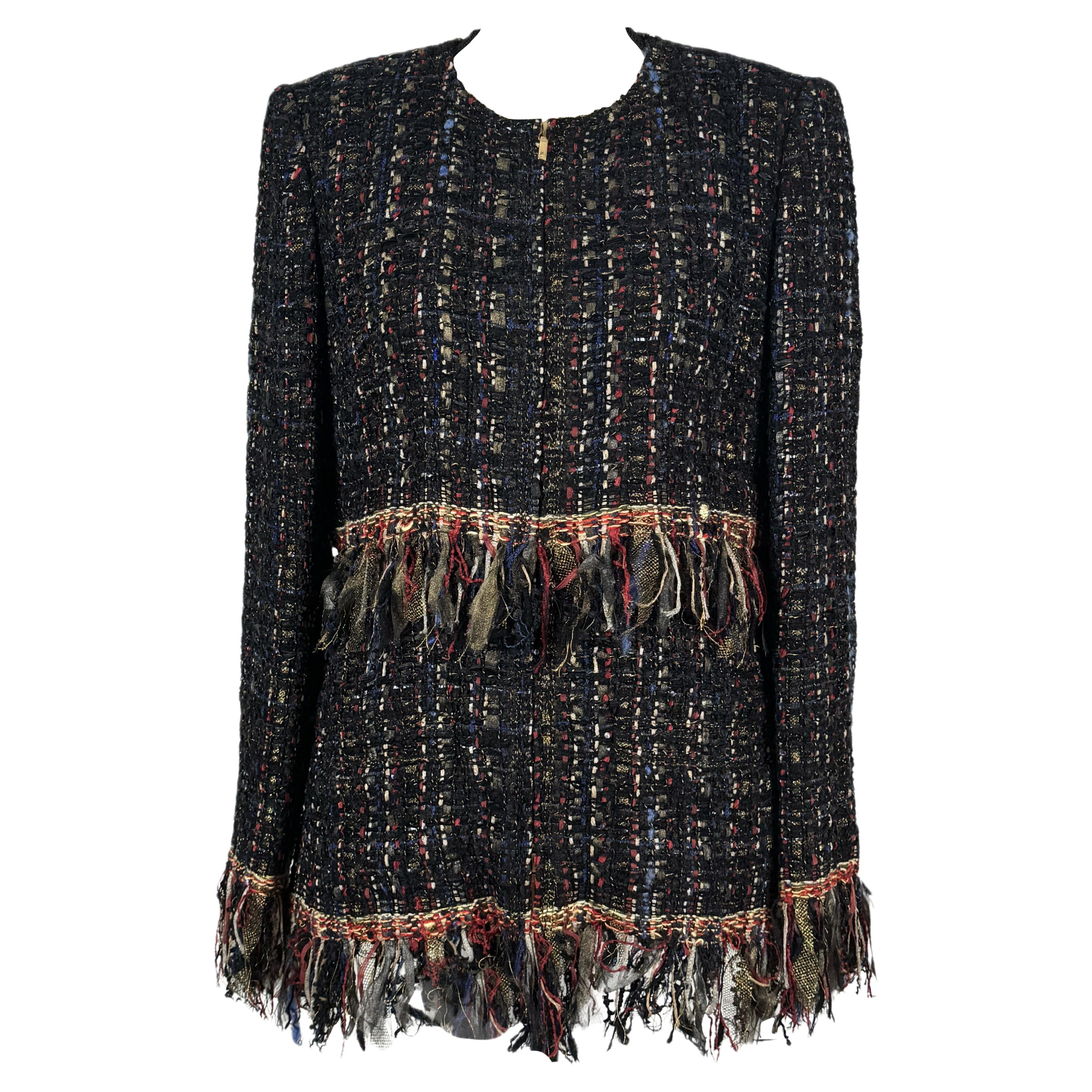 CHANEL New Paris / Cosmopolite Ribbon Tweed Jacket 42 FR