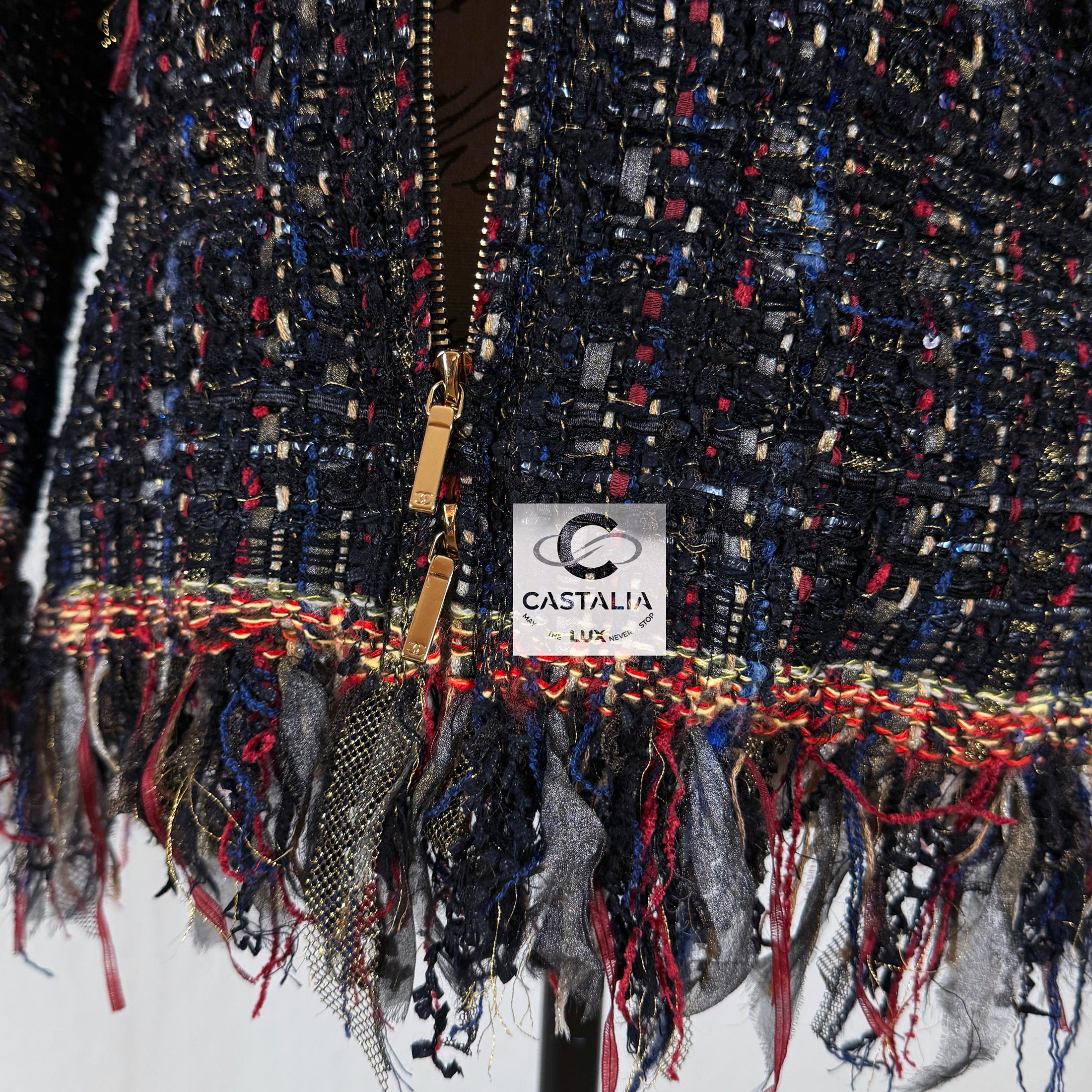 Chanel New Paris / Cosmopolite Ribbon Tweed Jacket 11