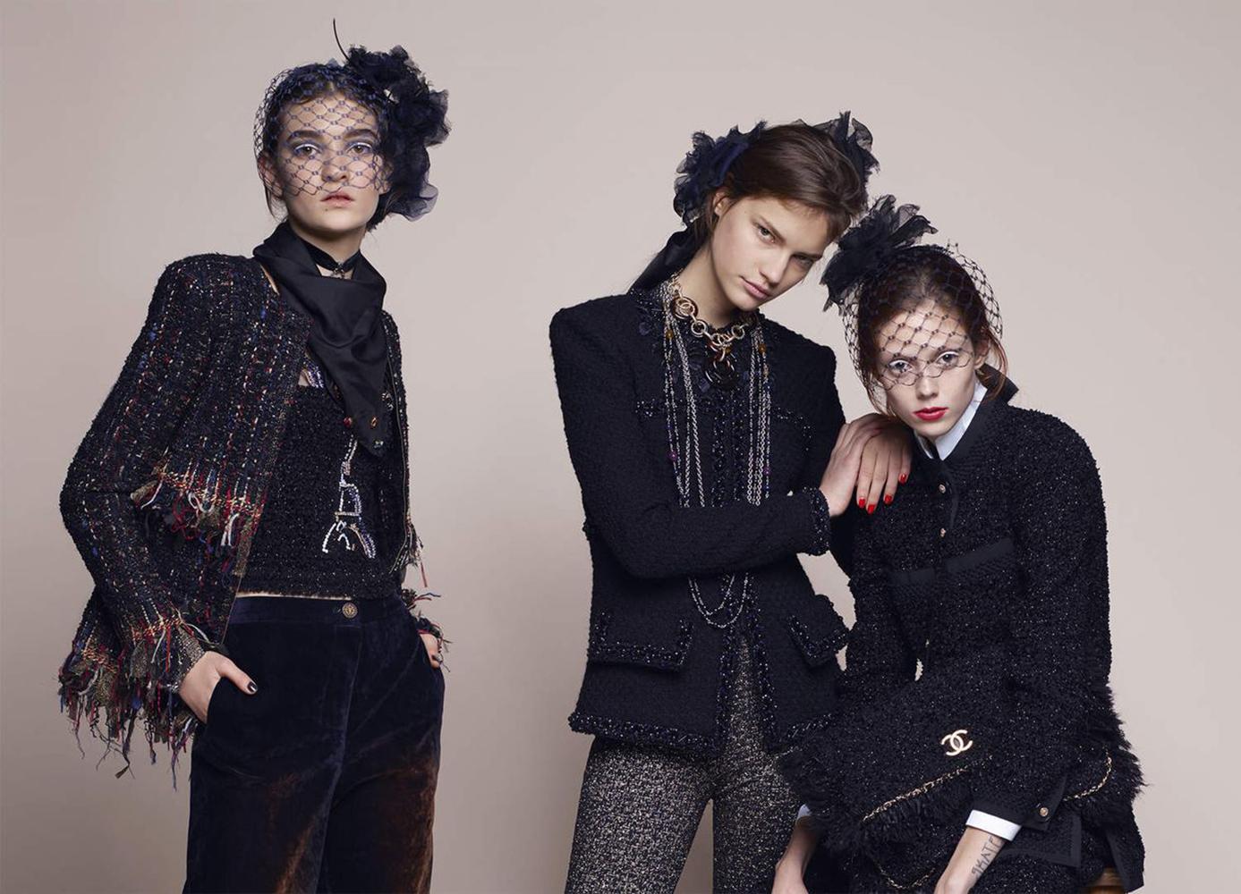 Black Chanel New Paris / Cosmopolite Ribbon Tweed Jacket
