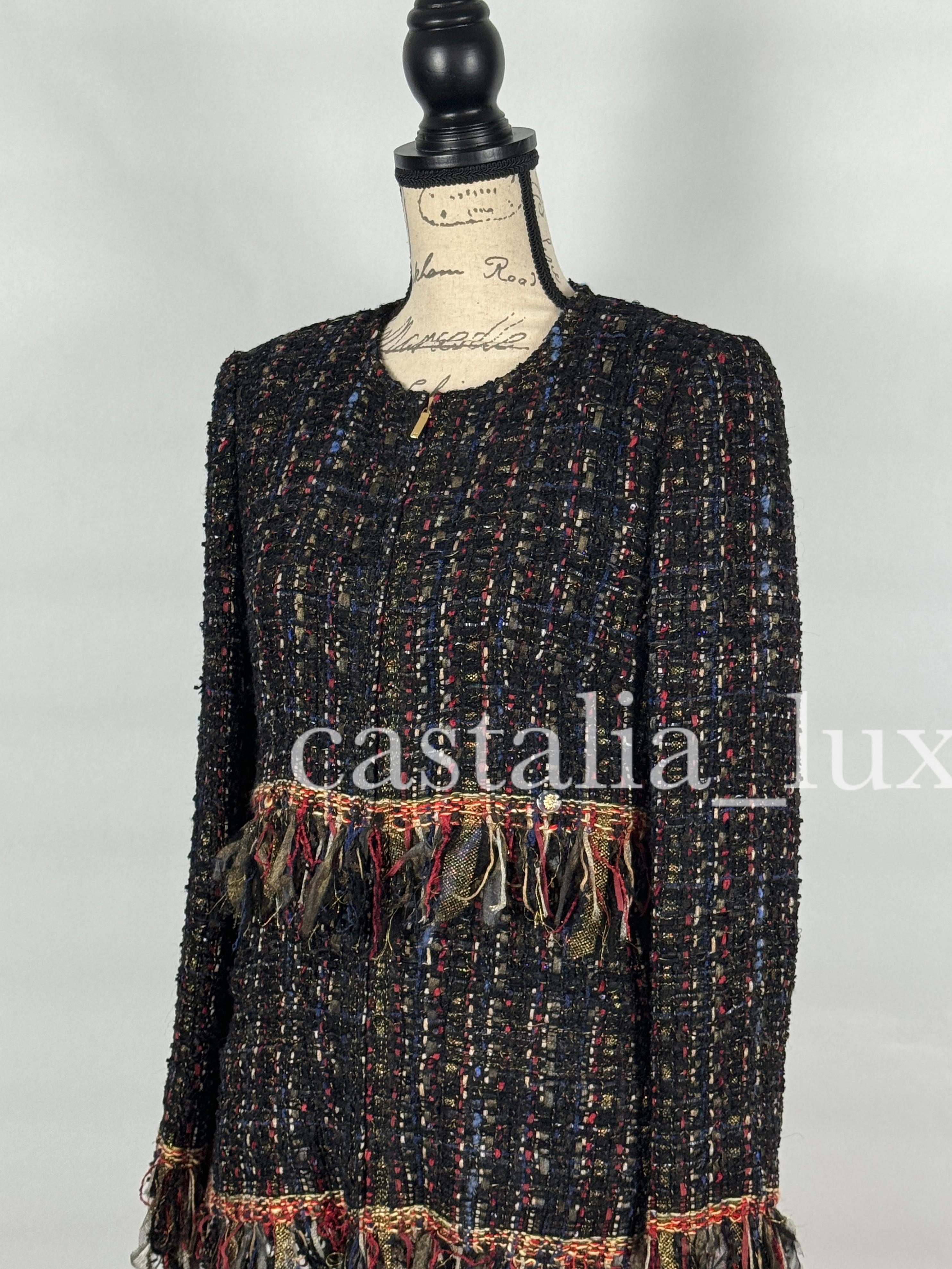 Chanel New Paris / Cosmopolite Ribbon Tweed Jacket For Sale 4