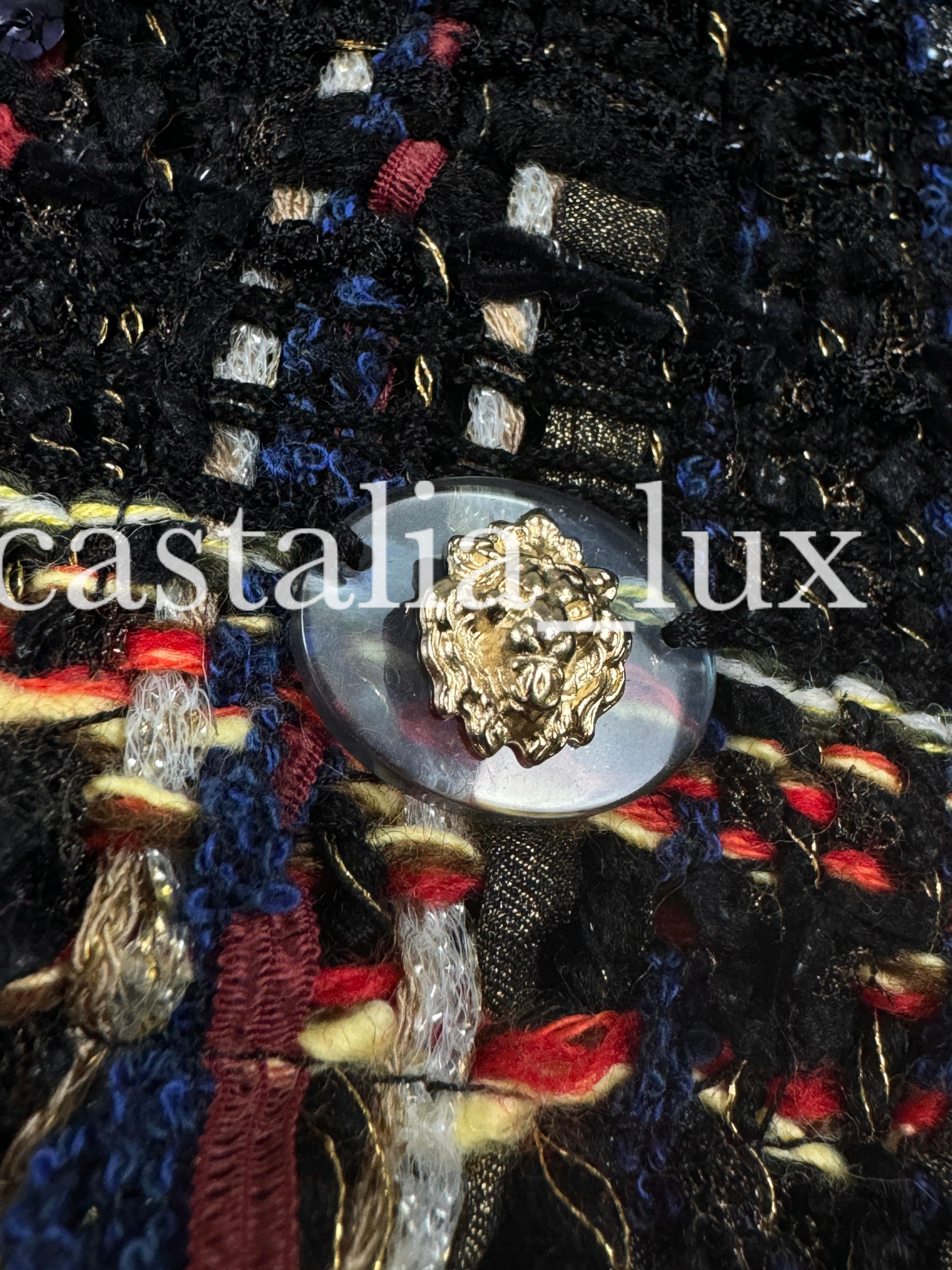 Chanel New Paris / Cosmopolite Ribbon Tweed Jacket For Sale 5