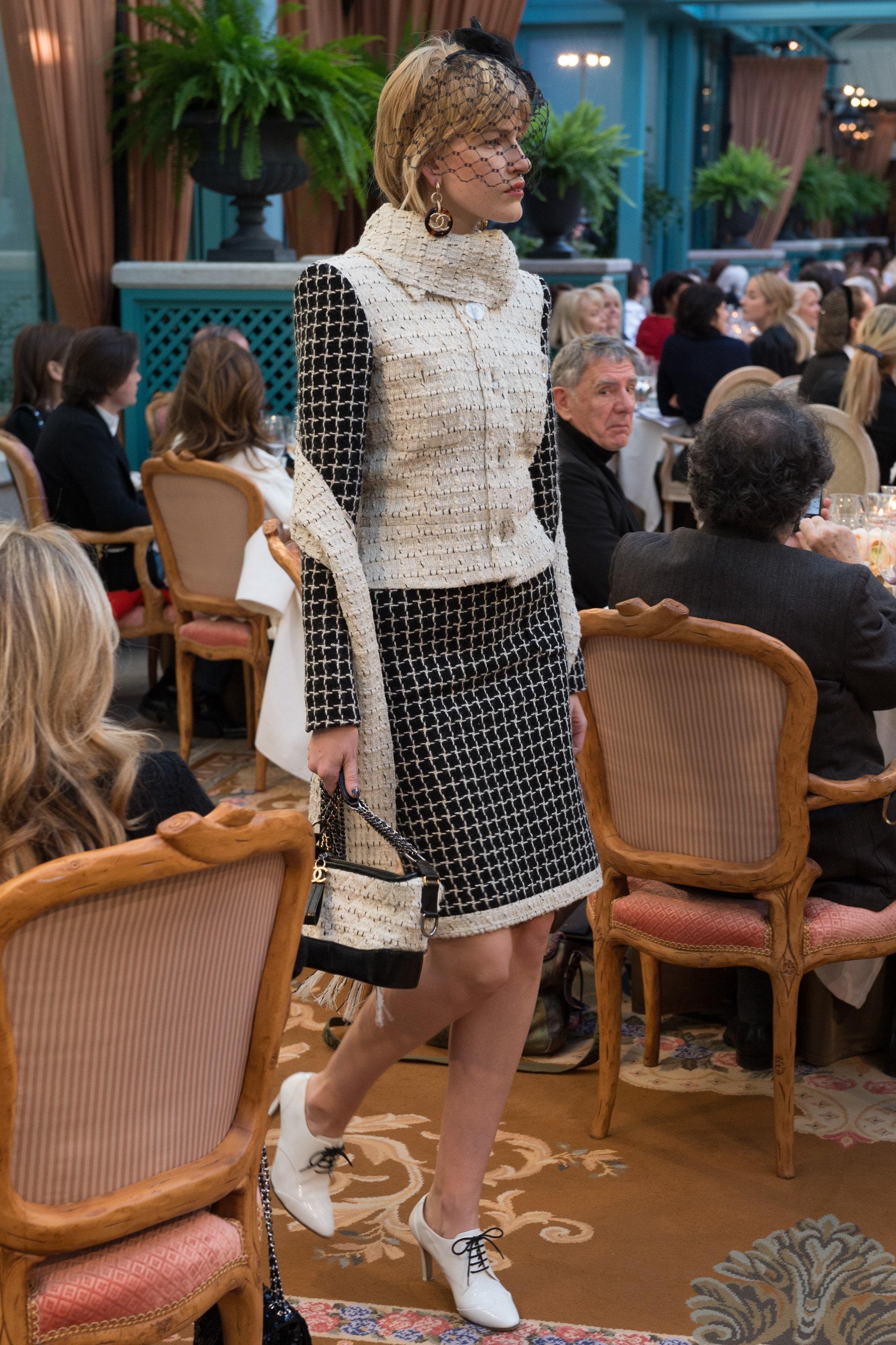 Black Chanel New Paris Cosmopolite Runway Jacket