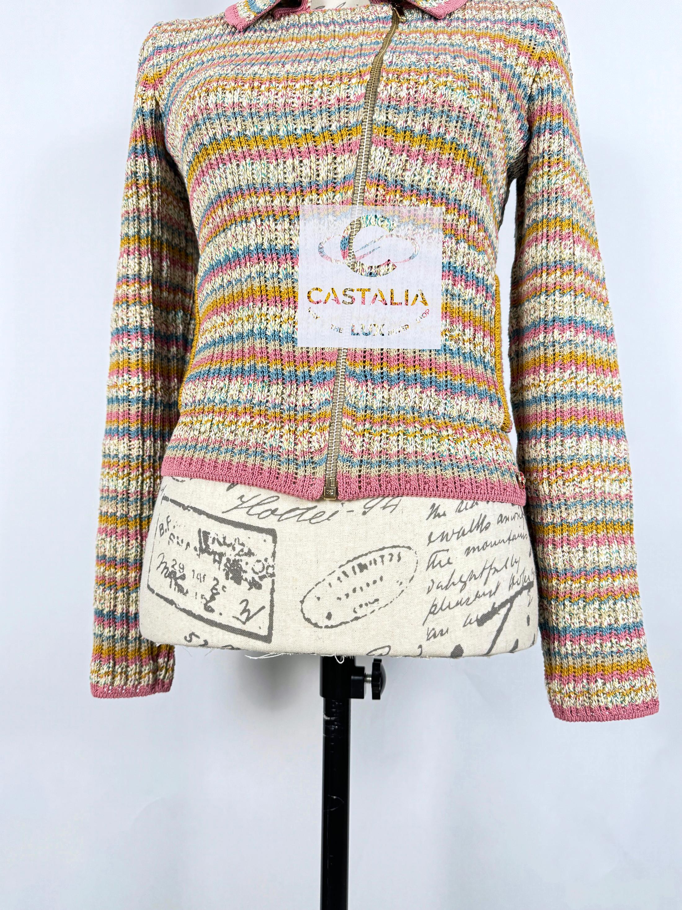 Chanel New Paris / Cuba Bestseller Cardi Jacket 36 FR For Sale 5