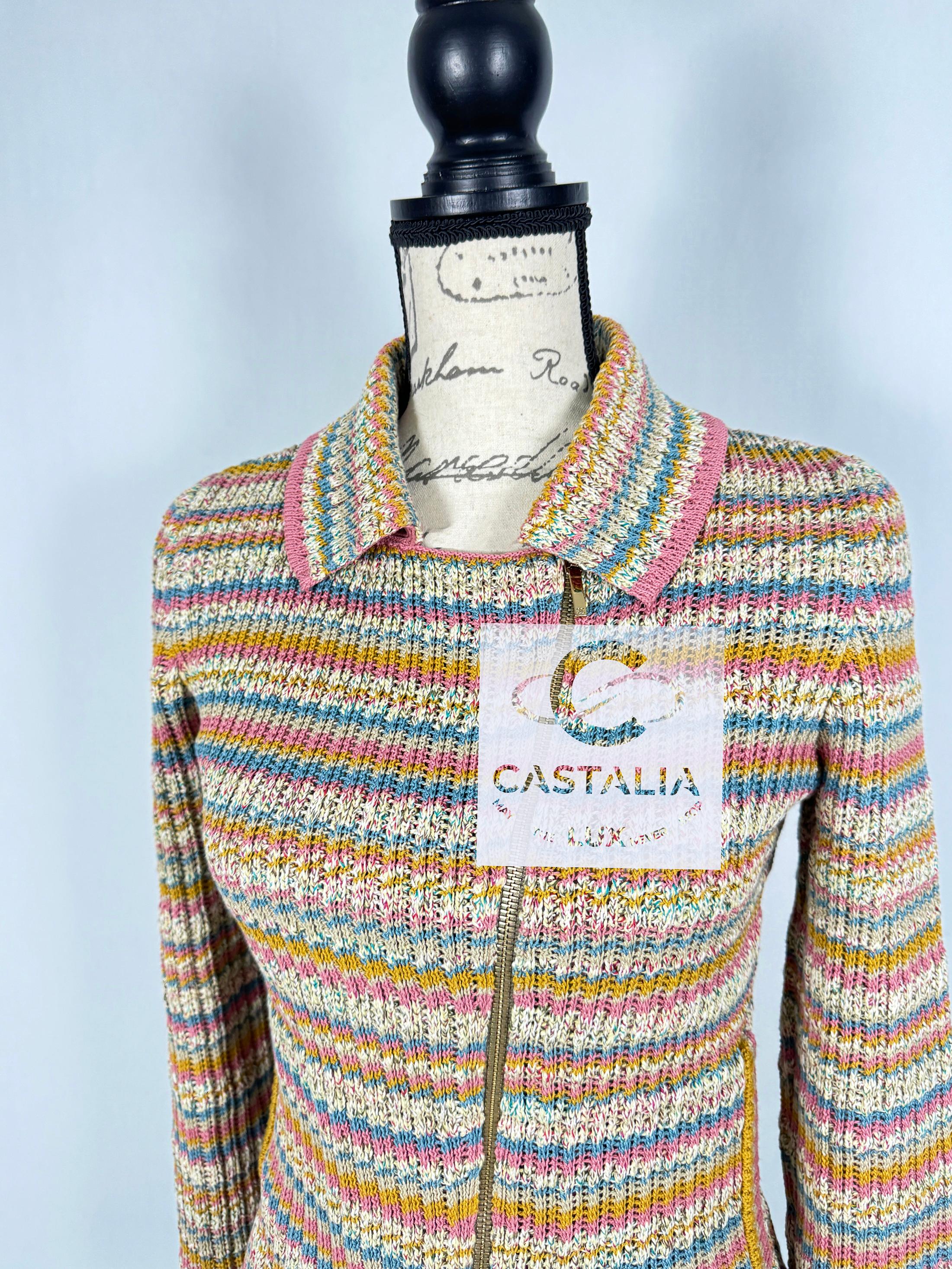 Chanel New Paris / Cuba Bestseller Cardi Jacket 36 FR For Sale 4