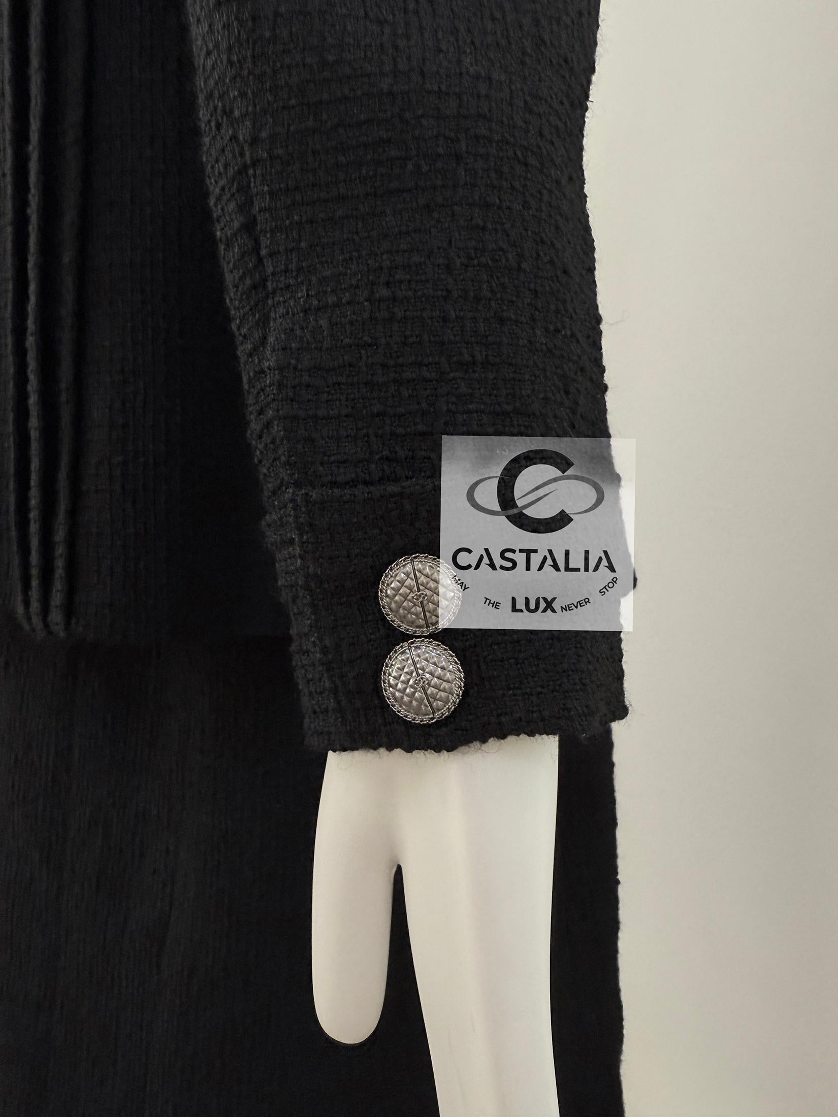 Chanel New Paris / Cuba Black Tweed Jacket 48 FR 8