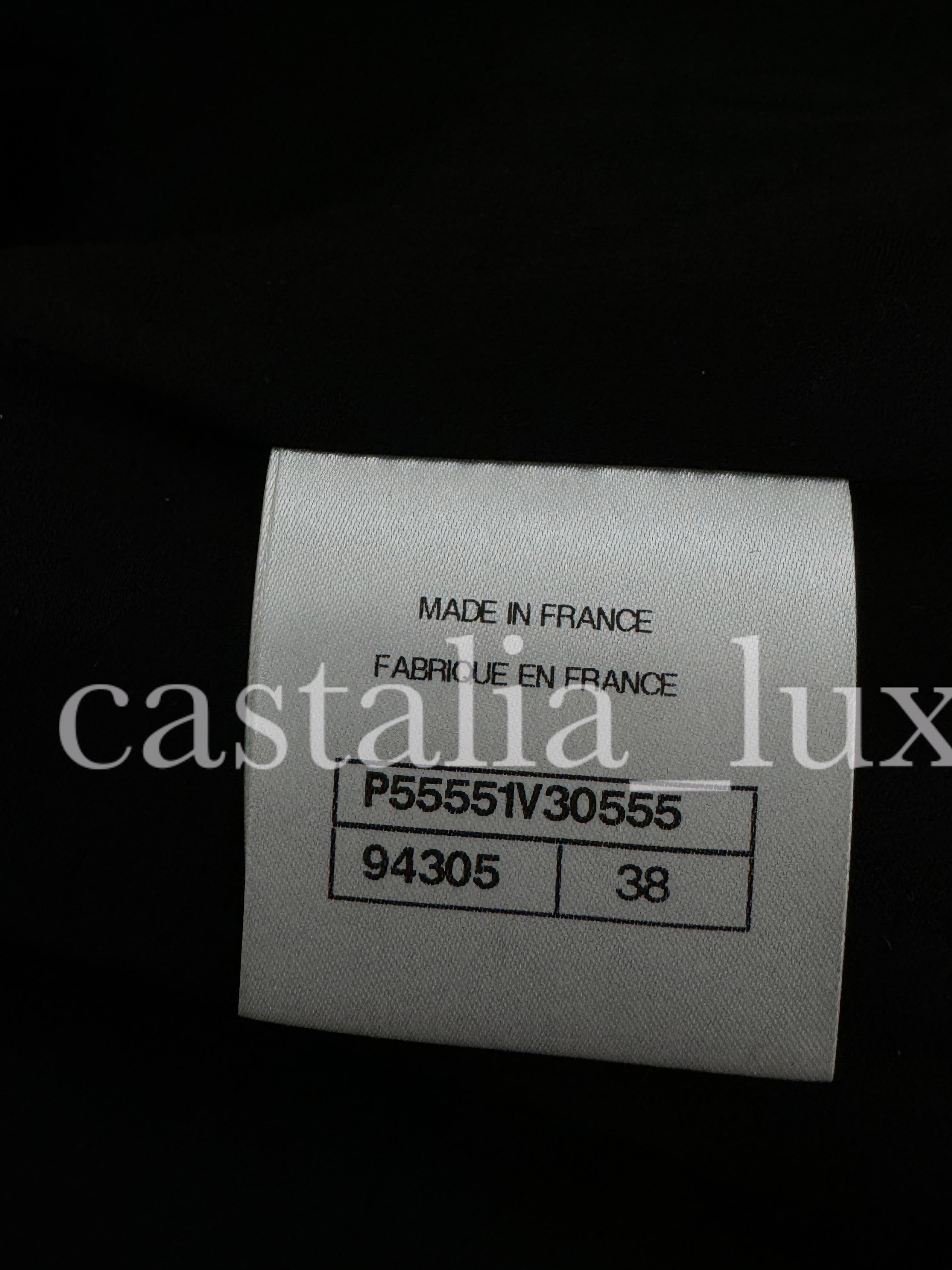 Chanel New Paris / Cuba Black Tweed Jacket  For Sale 12