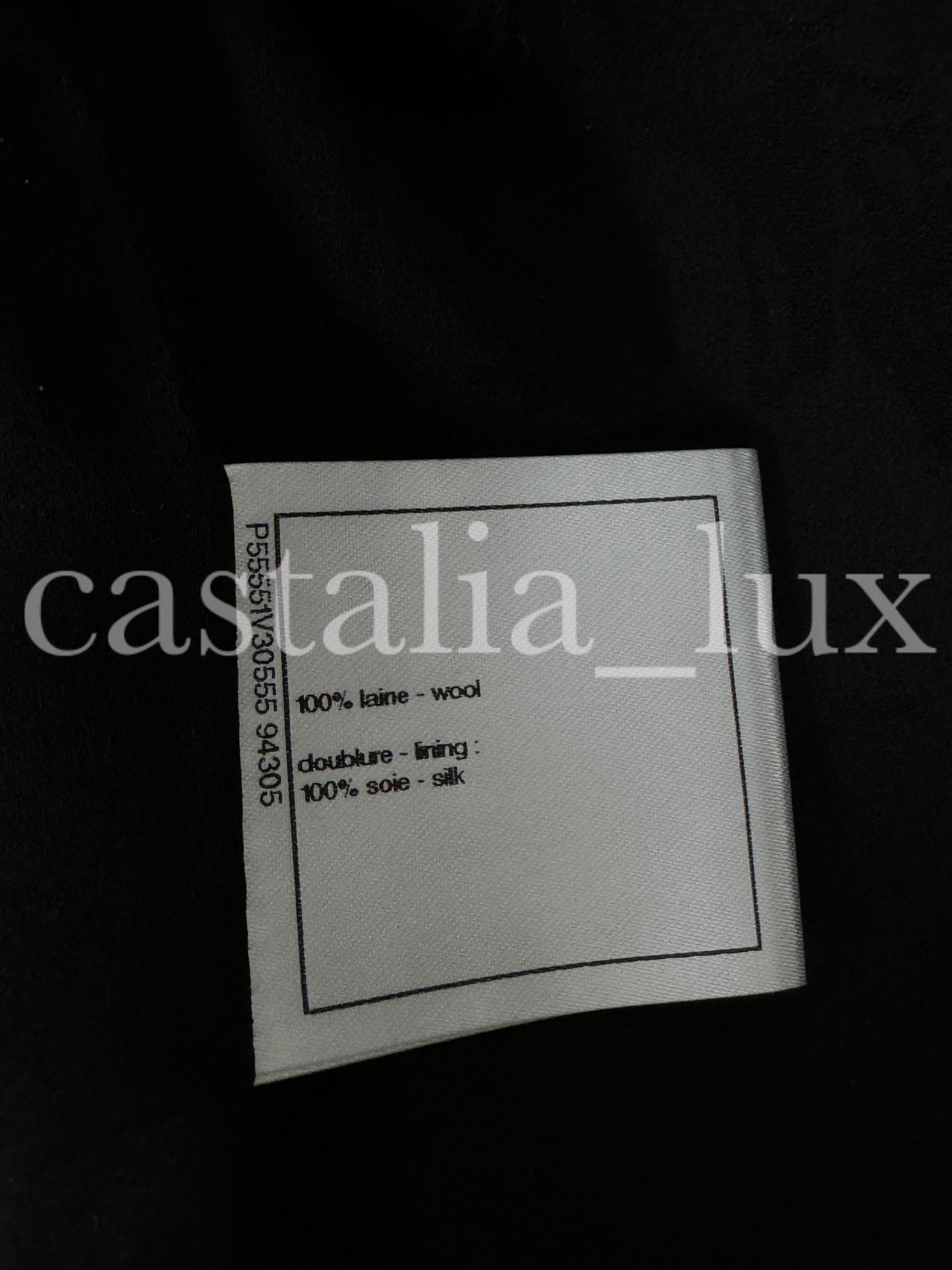 Chanel New Paris / Cuba Black Tweed Jacket  For Sale 13