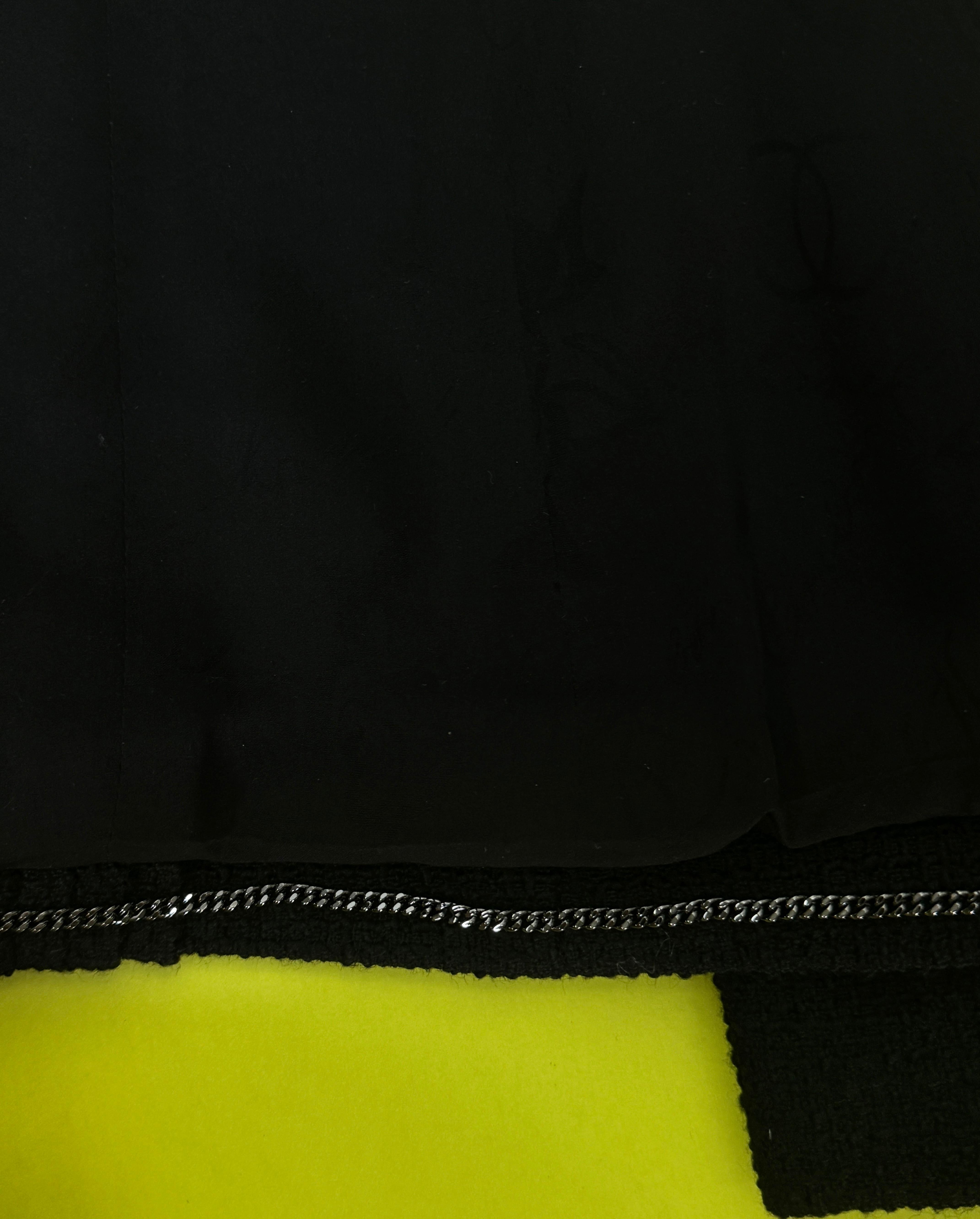Chanel New Paris / Cuba Black Tweed Jacket  For Sale 14