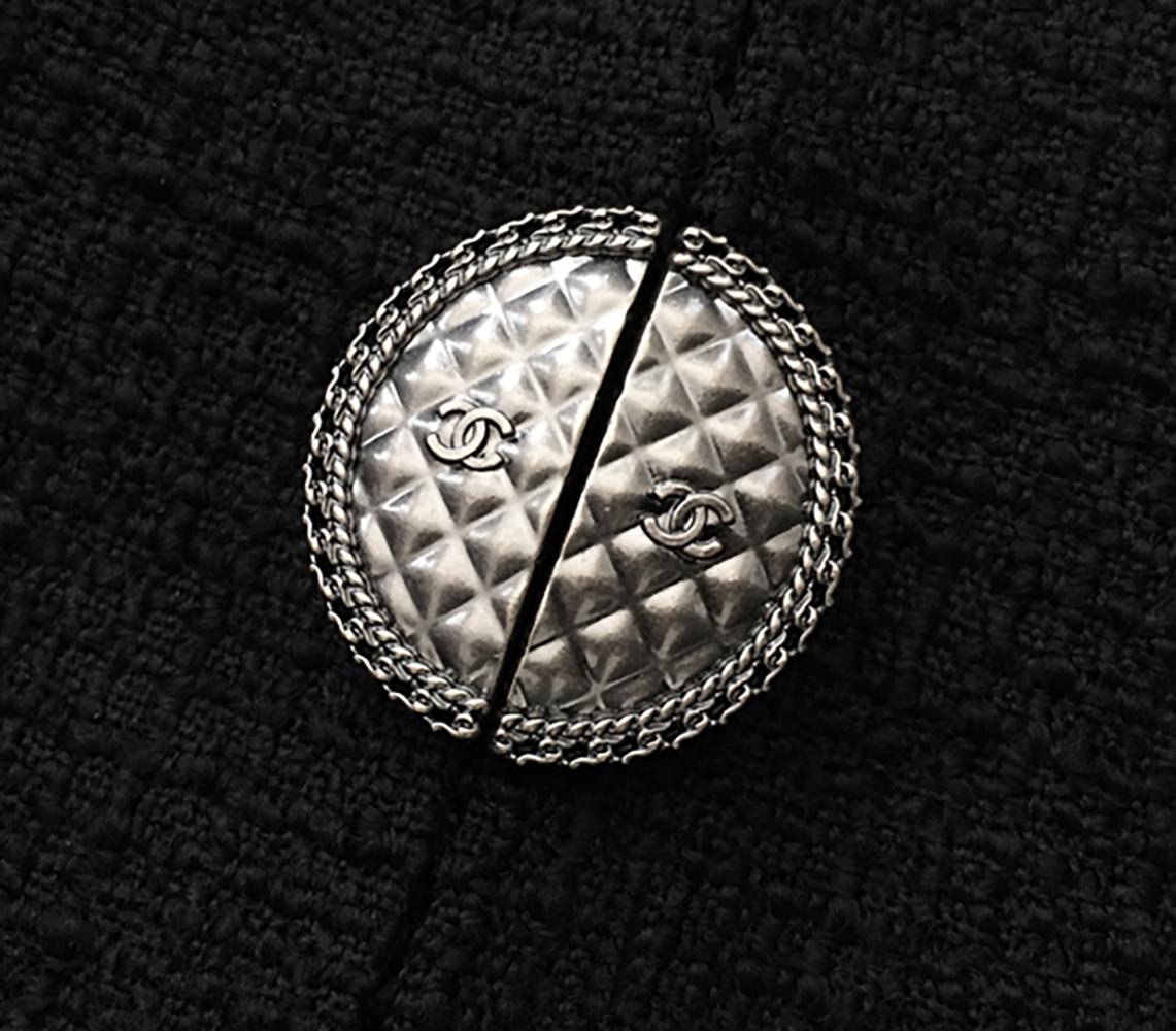 Chanel New Paris / Cuba Black Tweed Jacket  For Sale 1