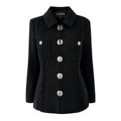 CHANEL New Paris / CUBA Timeless Black Tweed Jacket 34 FR