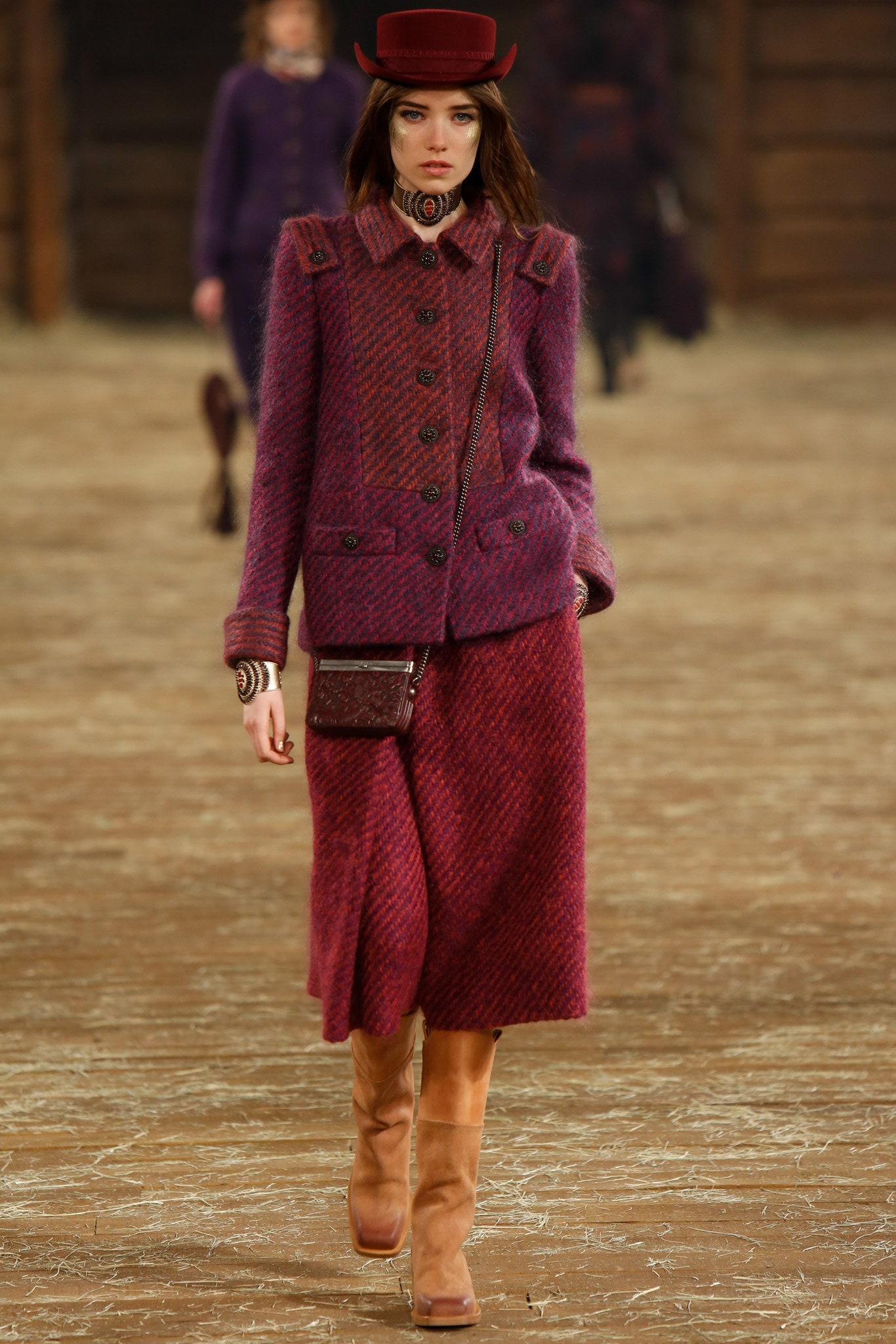 Black Chanel New Paris / Dallas Alpaca Tweed Skirt
