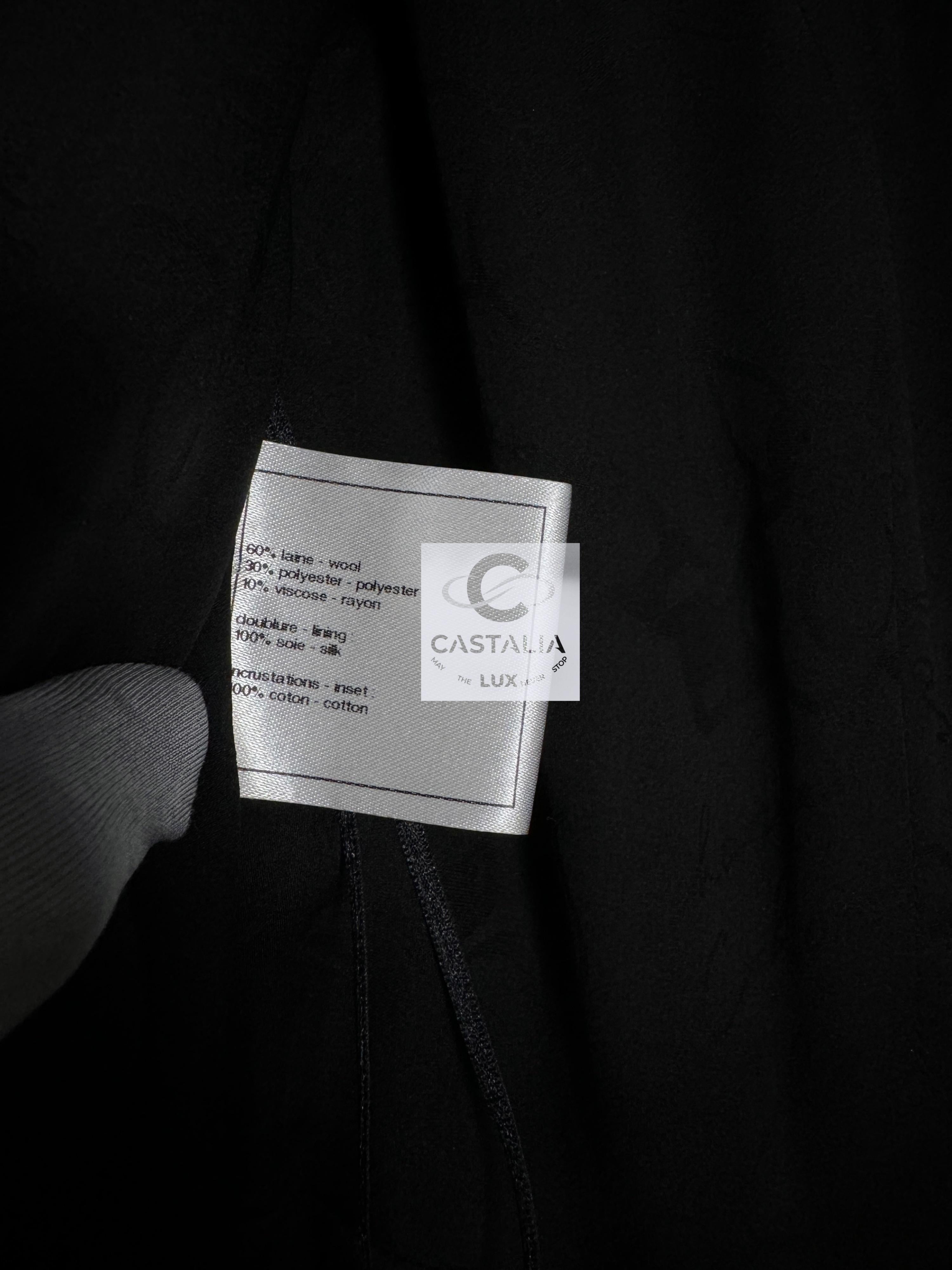 Chanel New Paris / Dallas CC Stars Black Tweed Dress 6