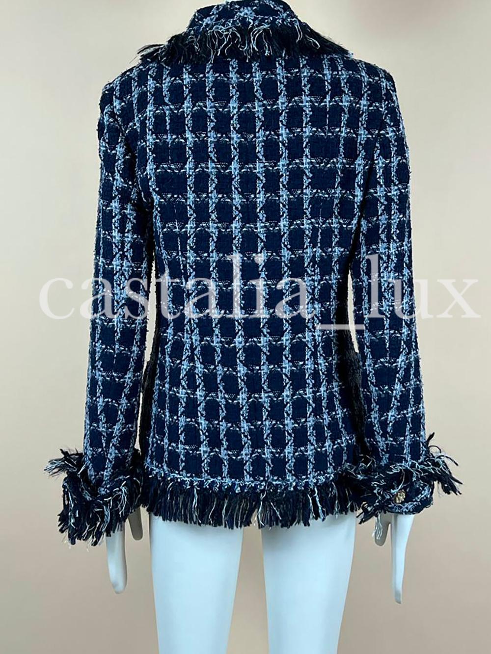 Chanel New Paris / Dallas Rare Tweed Jacket For Sale 10