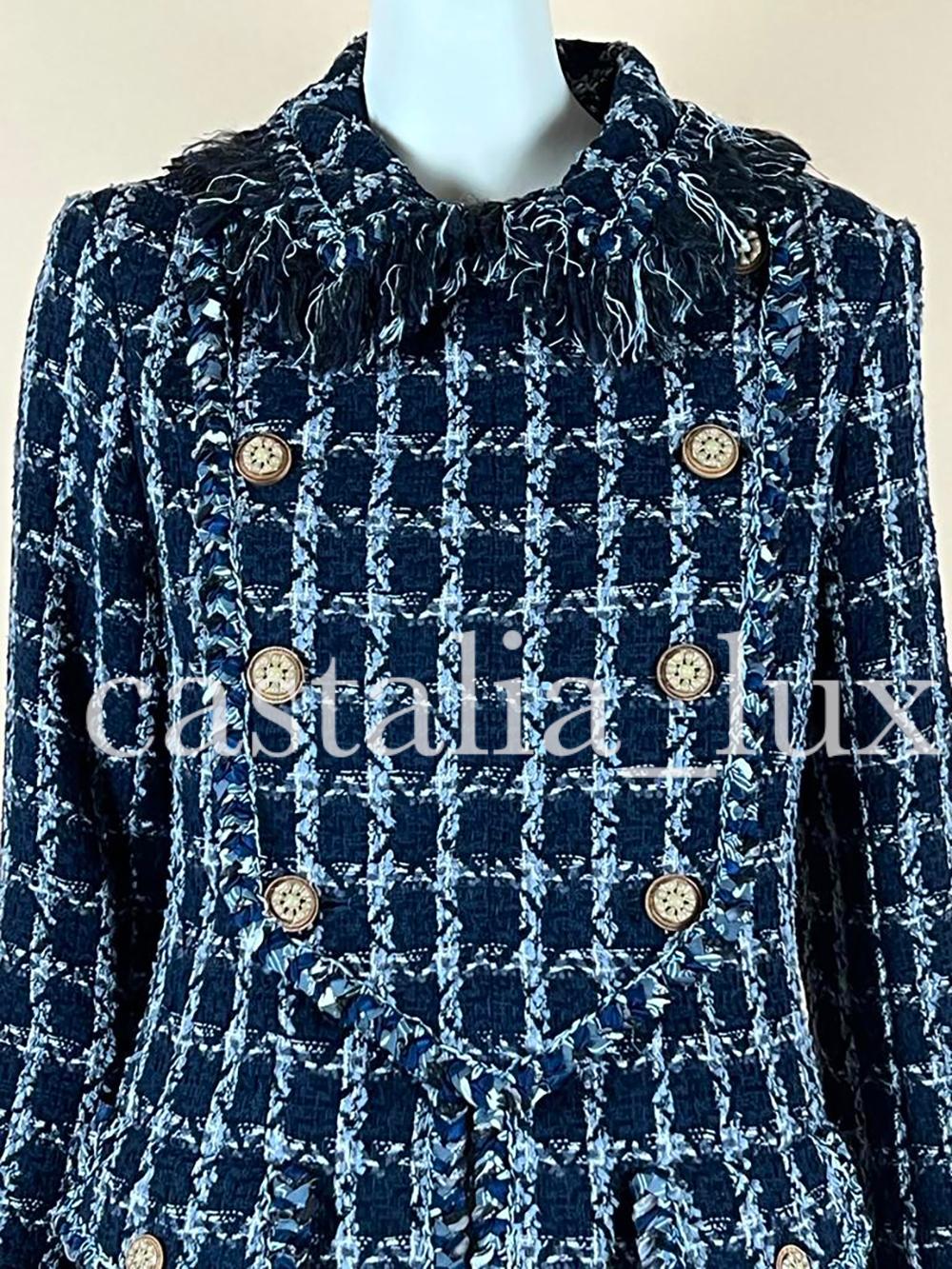 Women's or Men's Chanel New Paris / Dallas Rare Tweed Jacket For Sale