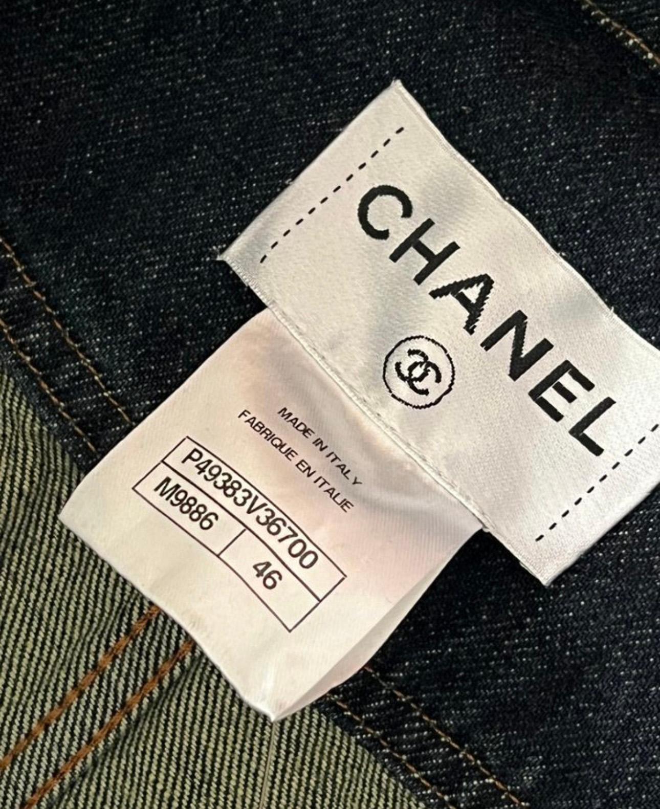 Chanel New Paris / Dallas Runway Maxi Denim Jacket 8