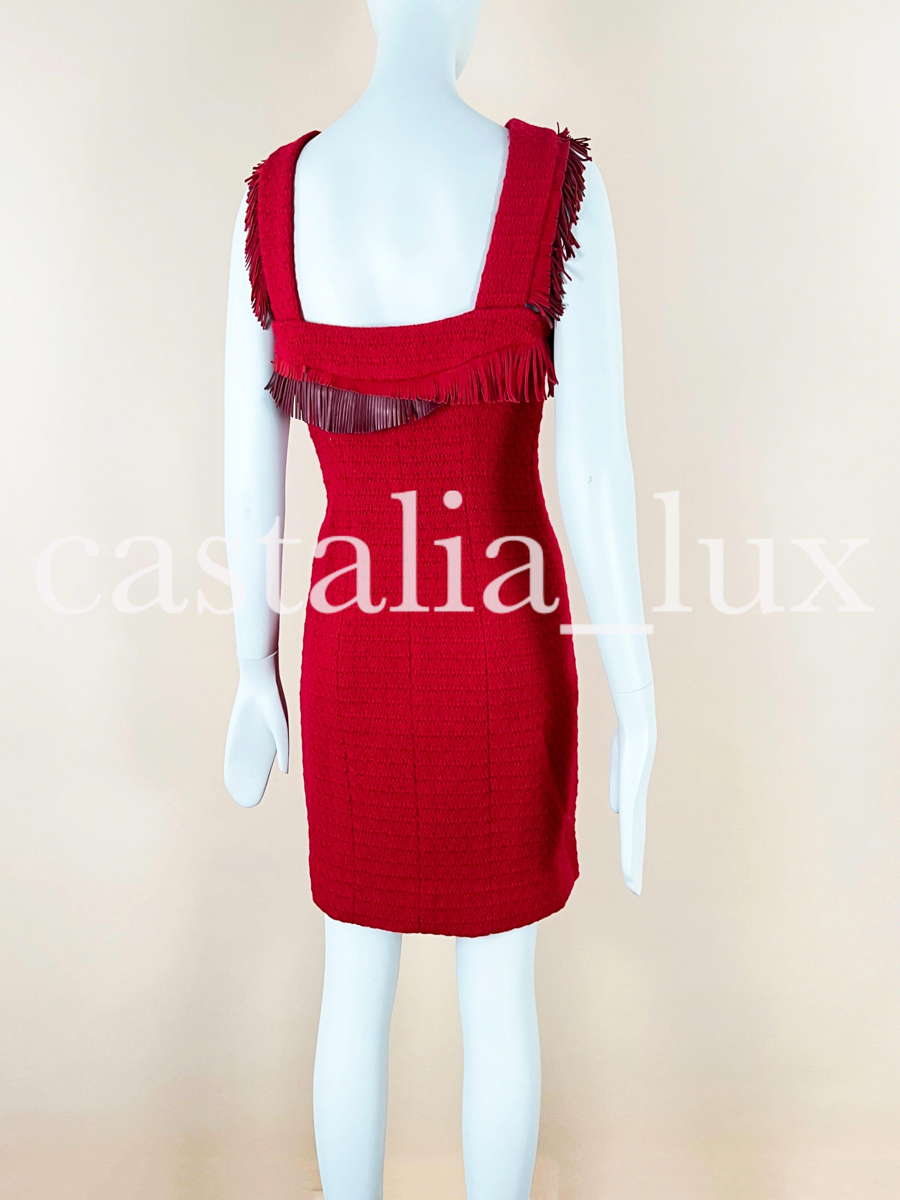 Chanel New Paris / Dallas Runway Tweed Dress 6