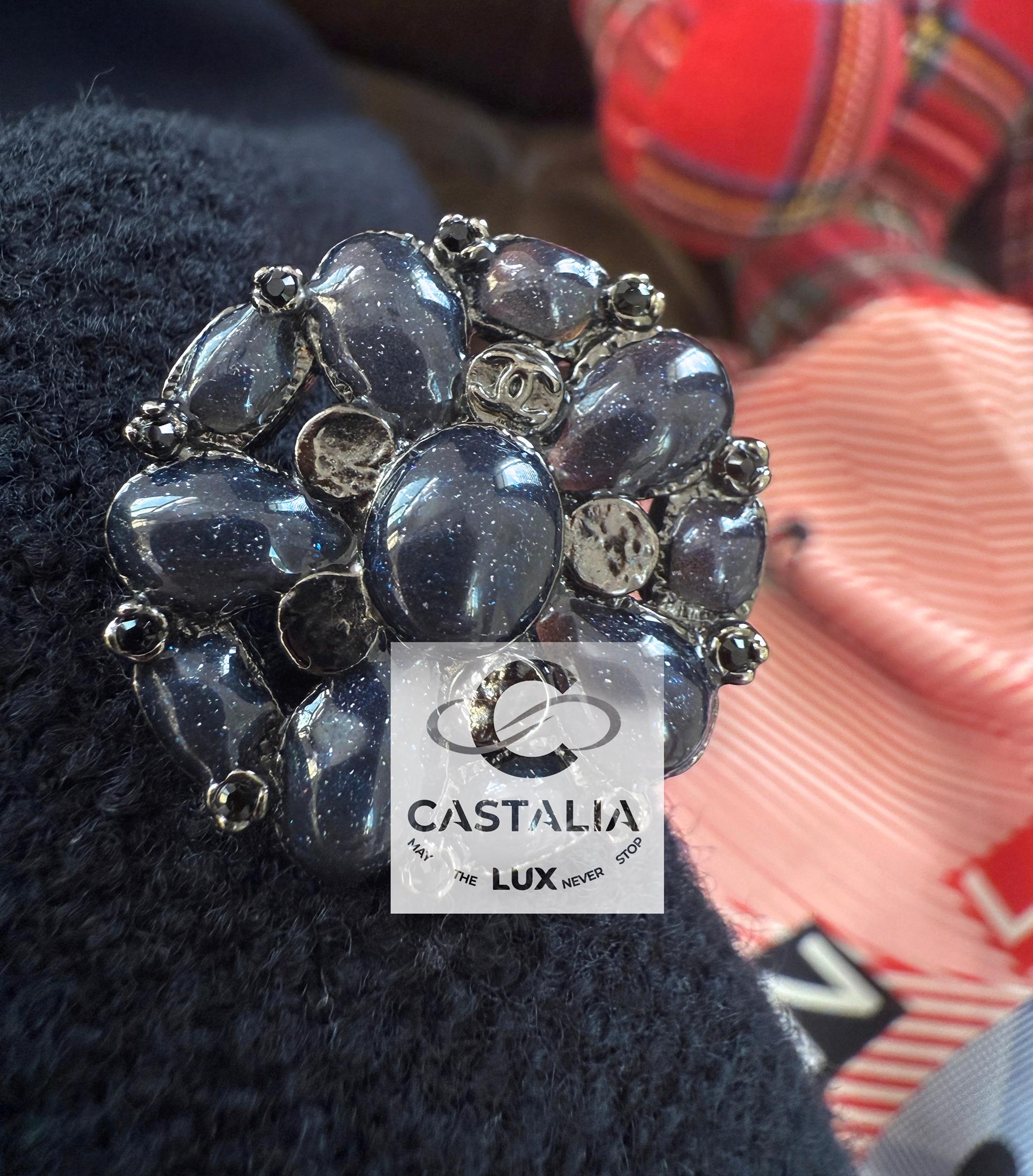 Chanel New Paris / Dubai CC Gripoix Buttons Giacca Abito 46 FR in vendita 2