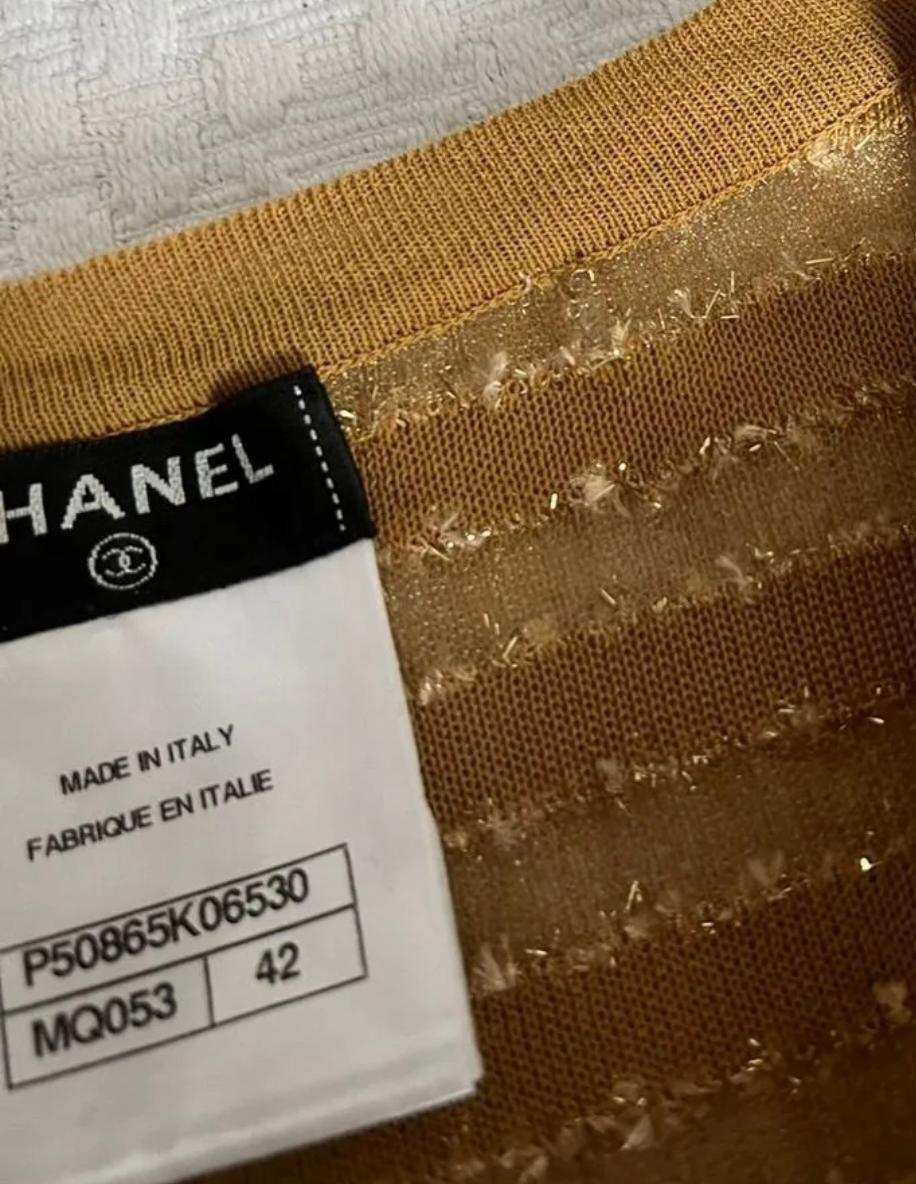 Chanel New Paris / Dubai Ribbon Tweed Pants and Vest Suit For Sale 8