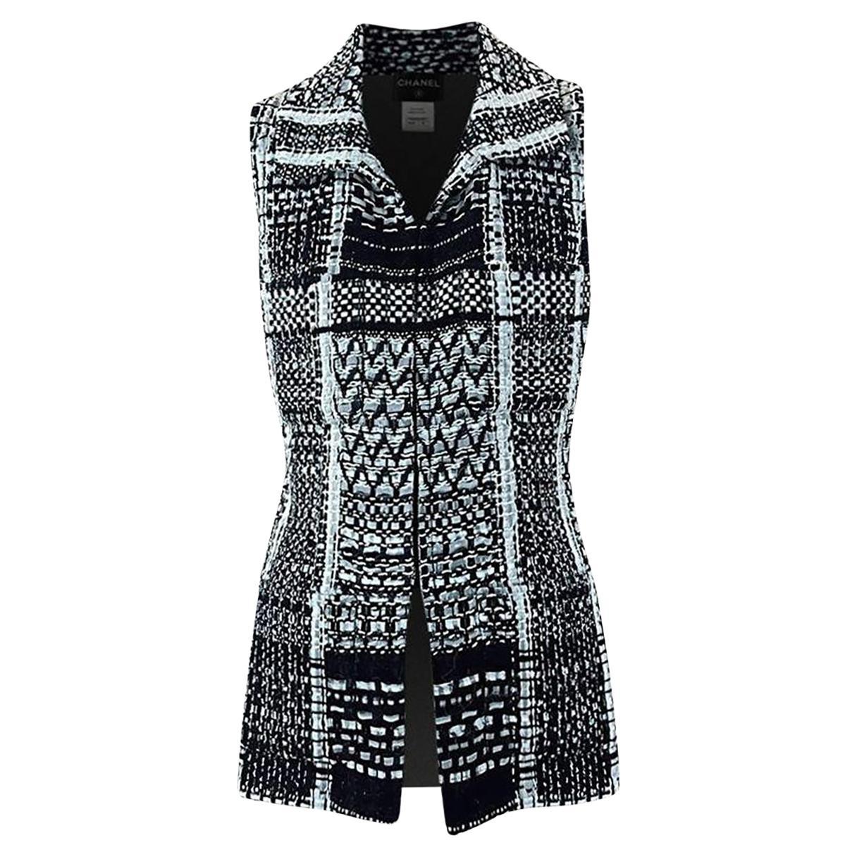 Chanel New Paris / Dubai Ribbon Tweed Vest For Sale