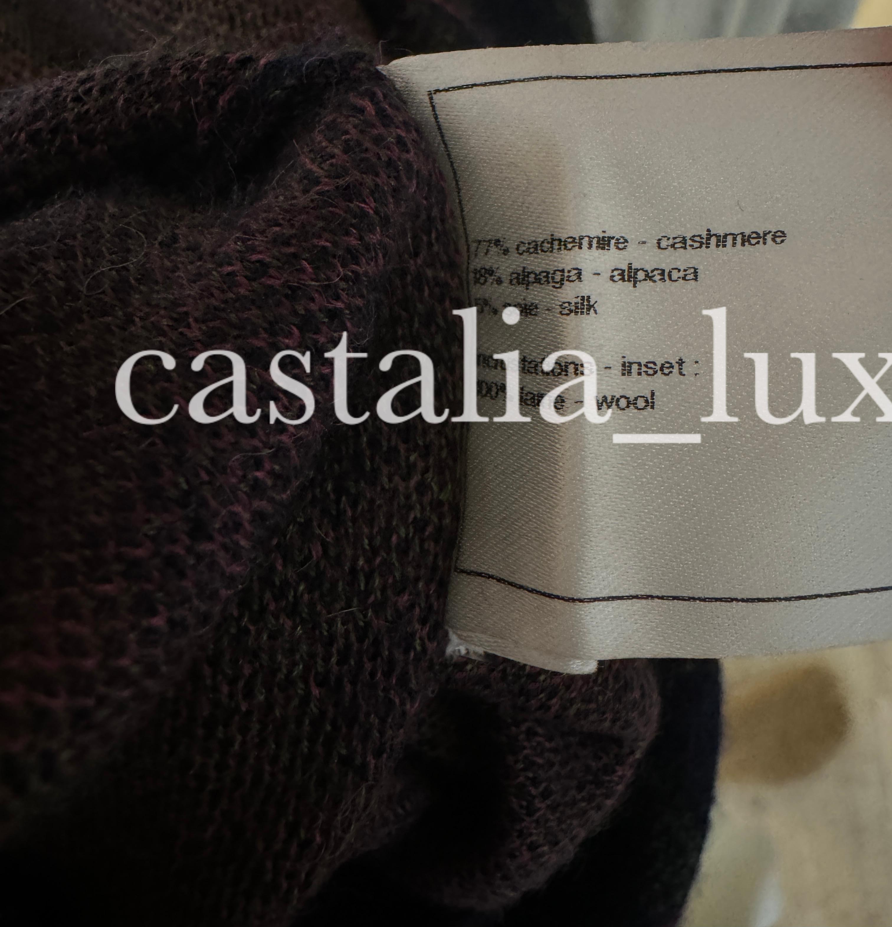 Chanel New  Paris / Edinburgh Argyle Cashmere Dress 3