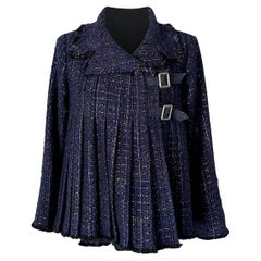 Chanel New Paris / Edinburgh CC Gripoix Buttons Cape Jacket 38 FR