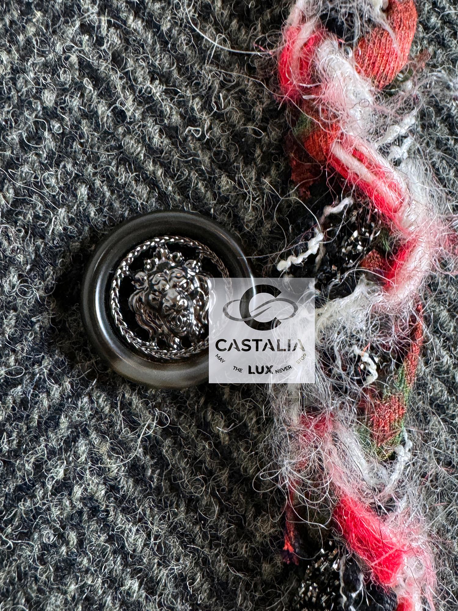 Chanel New Paris / Edinburgh Tartan Trim Tweed Jacket 9