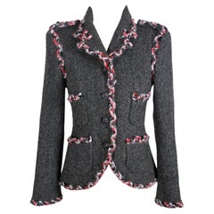 Chanel New Paris / Edinburgh Tartan Trim Tweed Jacket