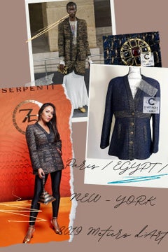 Chanel New Paris / Egypt CC Gripoix Buttons Tweed Jacket 36 FR